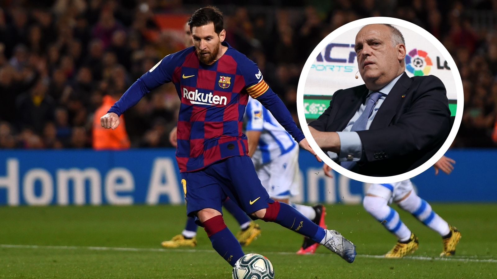 Lionel Messi, Javier Tebas