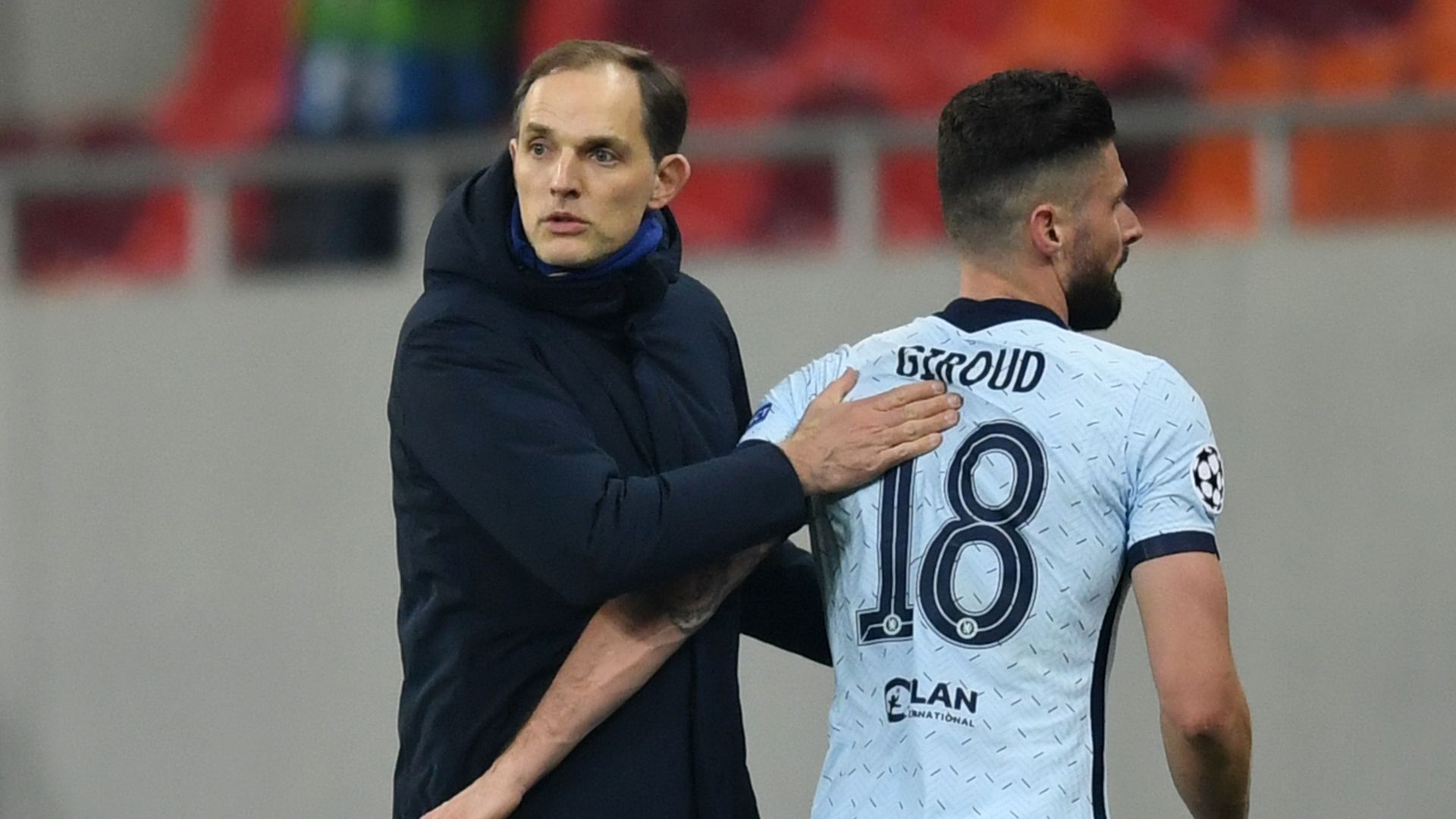 Thomas Tuchel Olivier Giroud Chelsea Atletico Madrid Champions League 2020-21