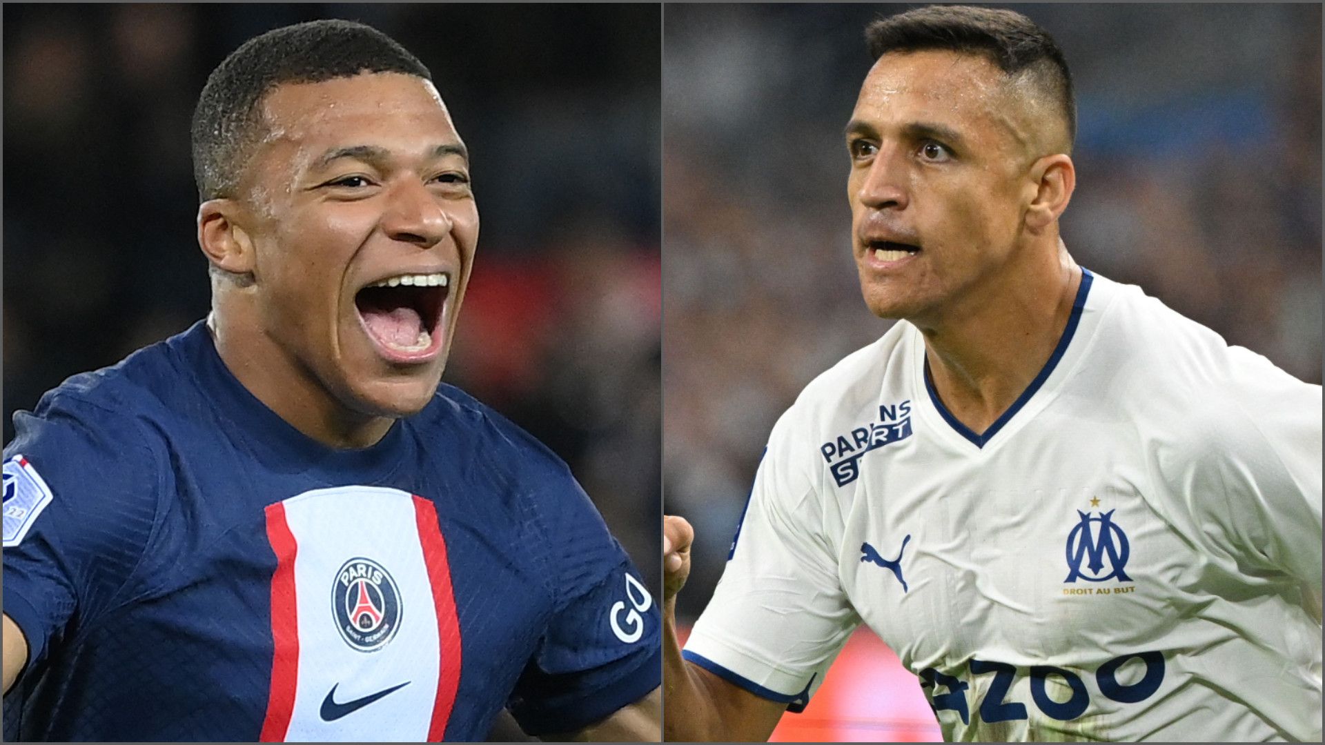 Kylian Mbappe Alexis Sanchez PSG Marseille