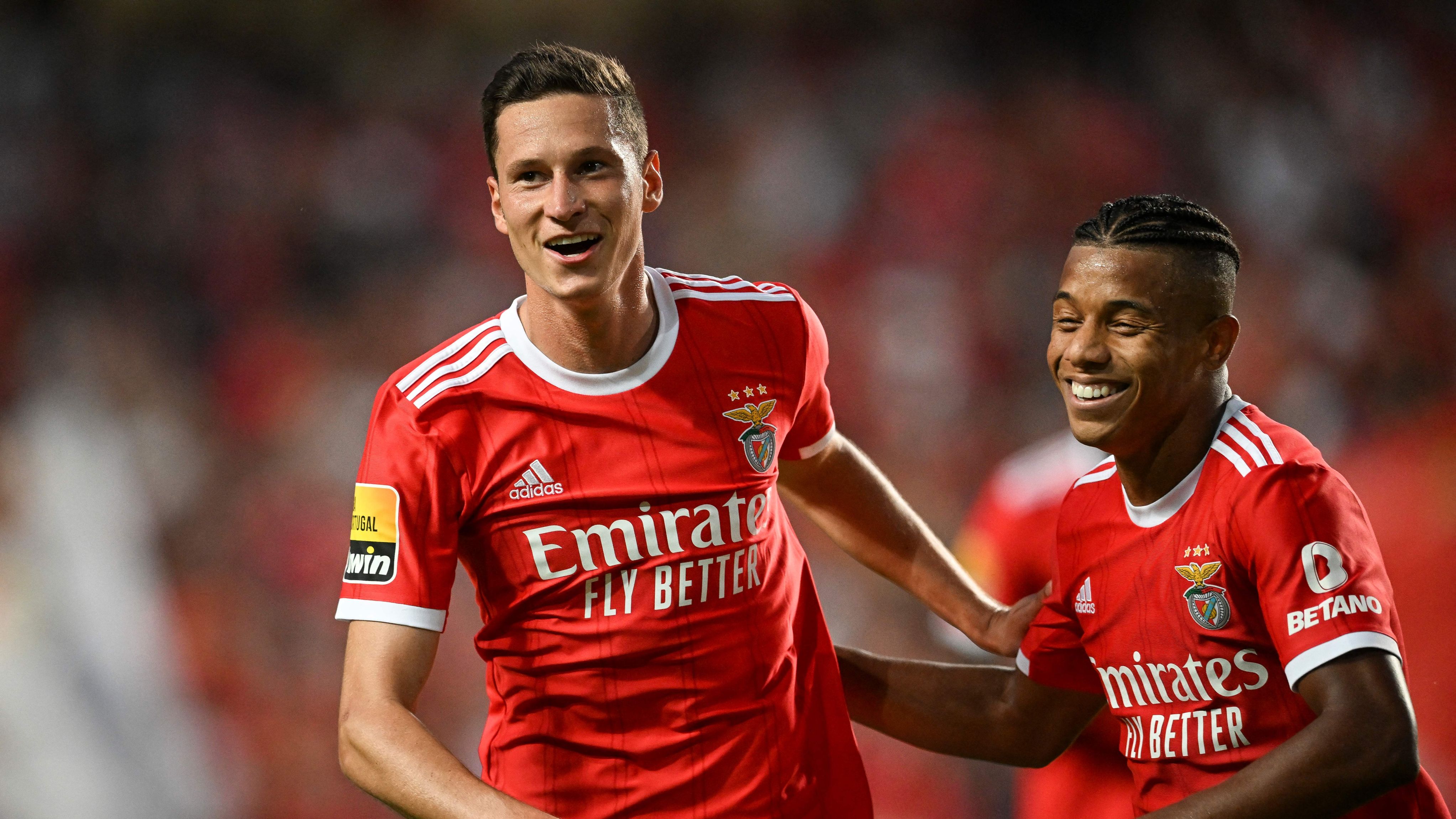 Julian Draxler David Neres, Benfica 2022