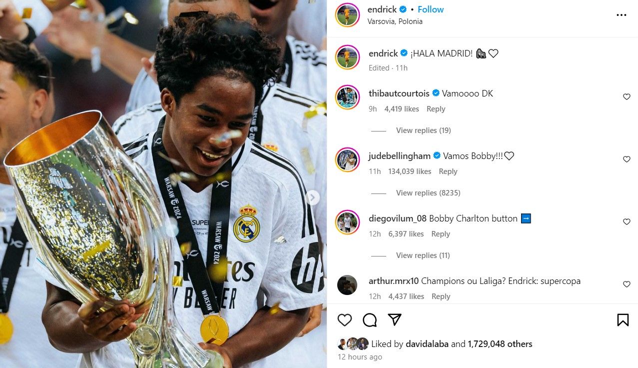 Endrick Jude Bellingham Bobby nickname