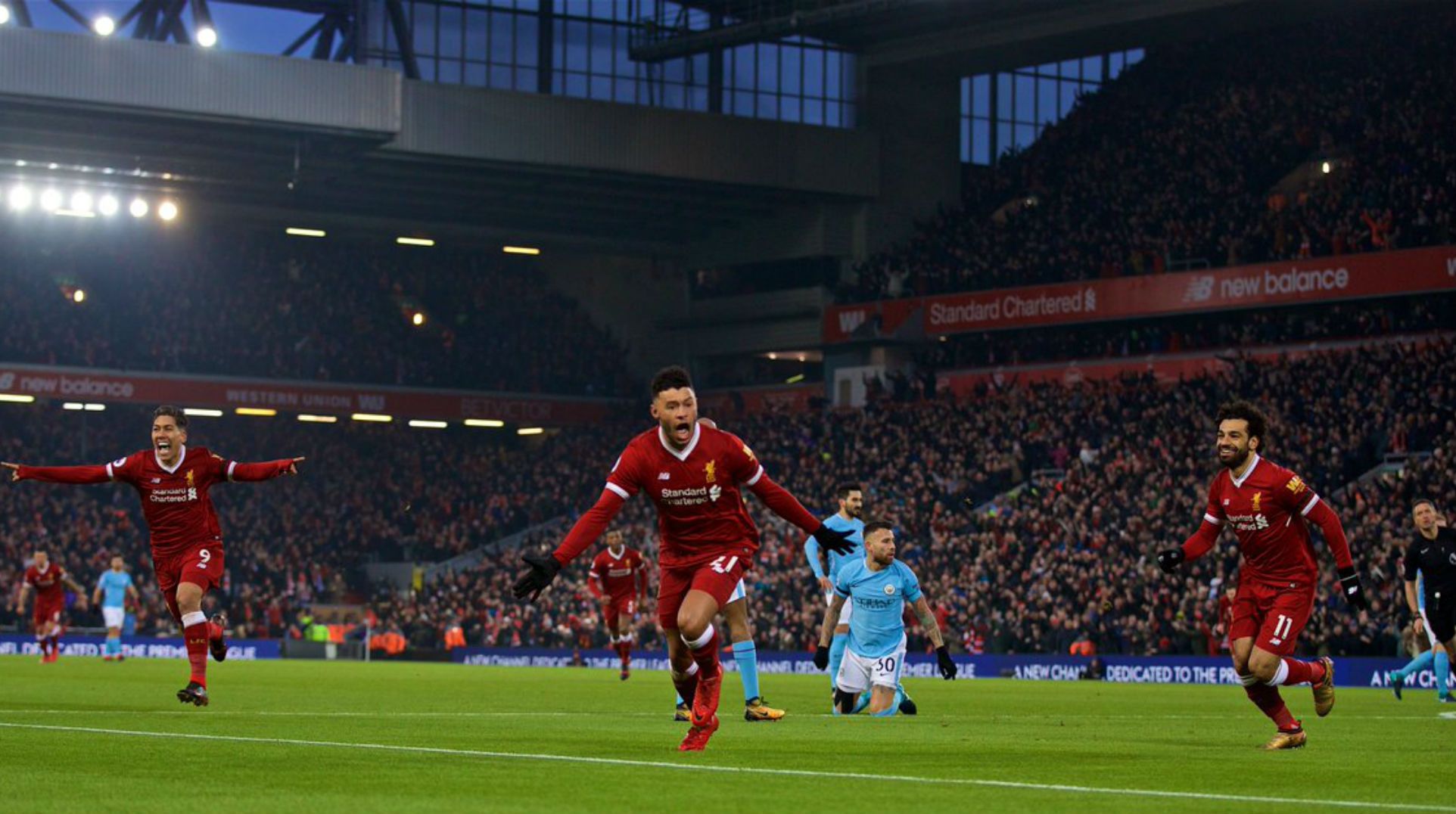 140118 Alex Oxlade-Chamberlain Goal Liverpool Manchester City Mohamed Salah Roberto Firmino