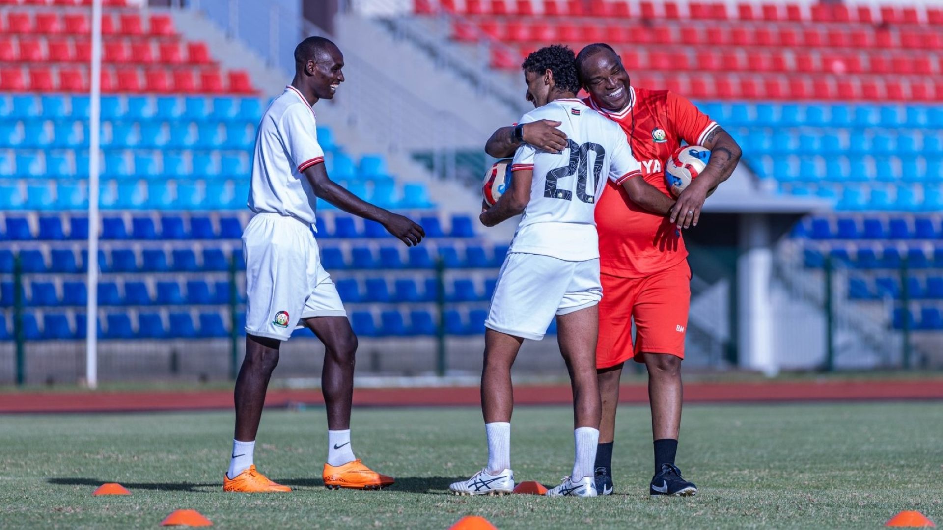 Moses Shumah, Mohammed Bajaber and Benni McCarthy, Bafana Bafana