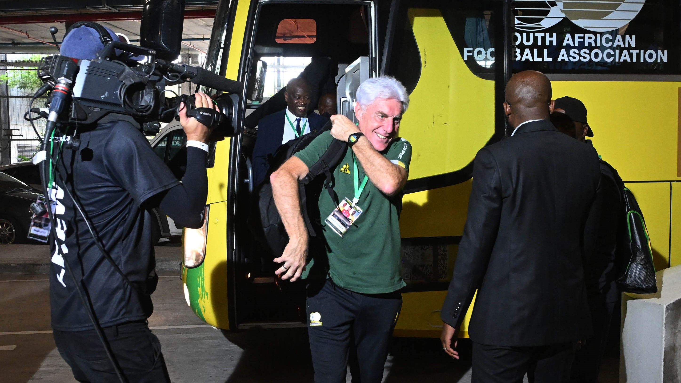 Bafana Bafana head coach Hugo Broos