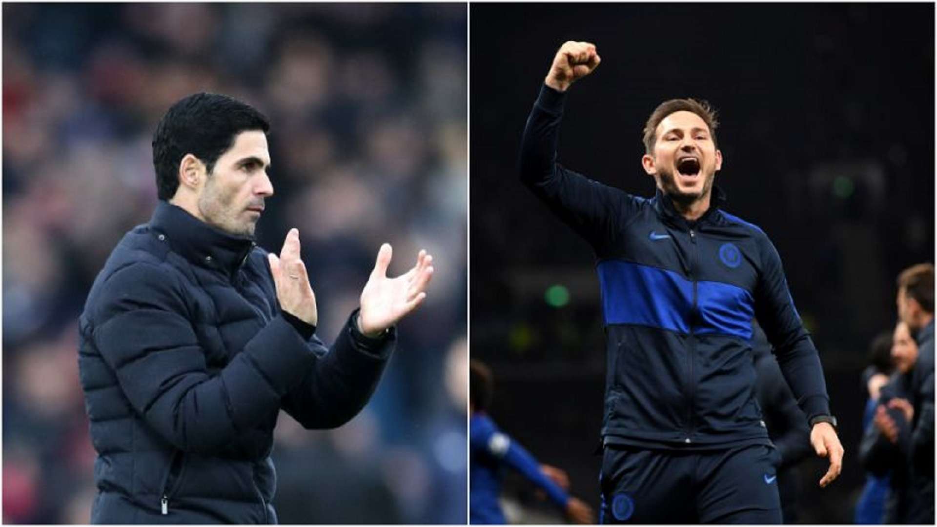 Mikel Arteta Frank Lampard