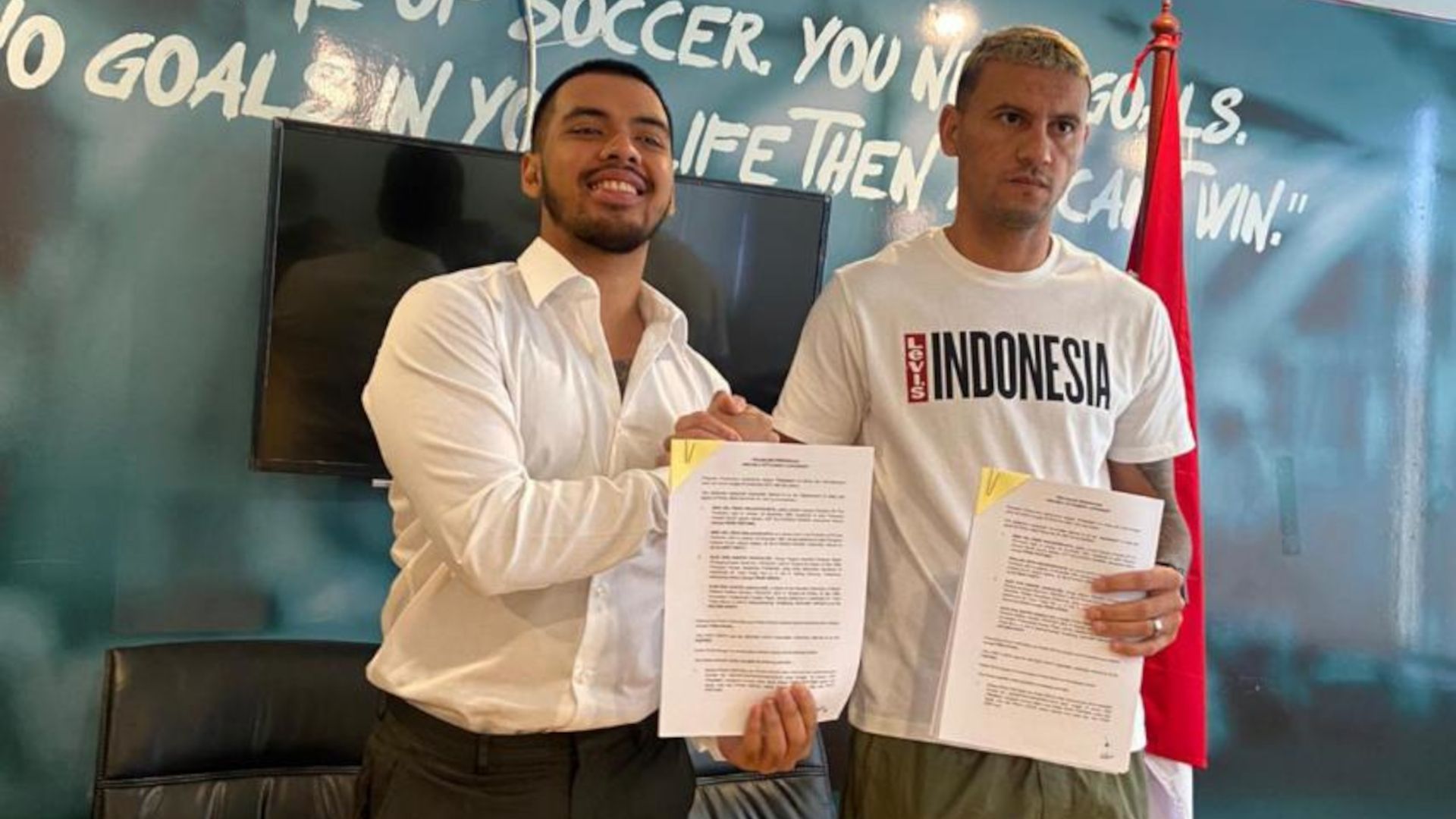 Presiden TIRA Persikabo Bimo Wirjasoekarta & Alex Goncalves