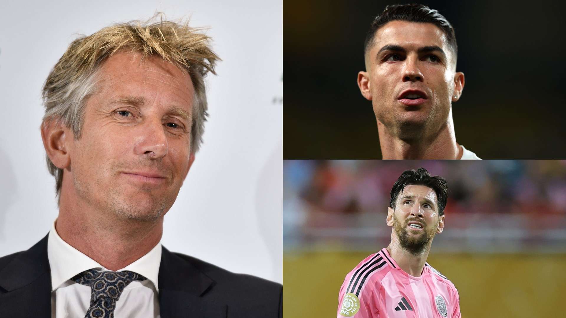 Edwin van der Sar Lionel Messi Cristiano Ronaldo