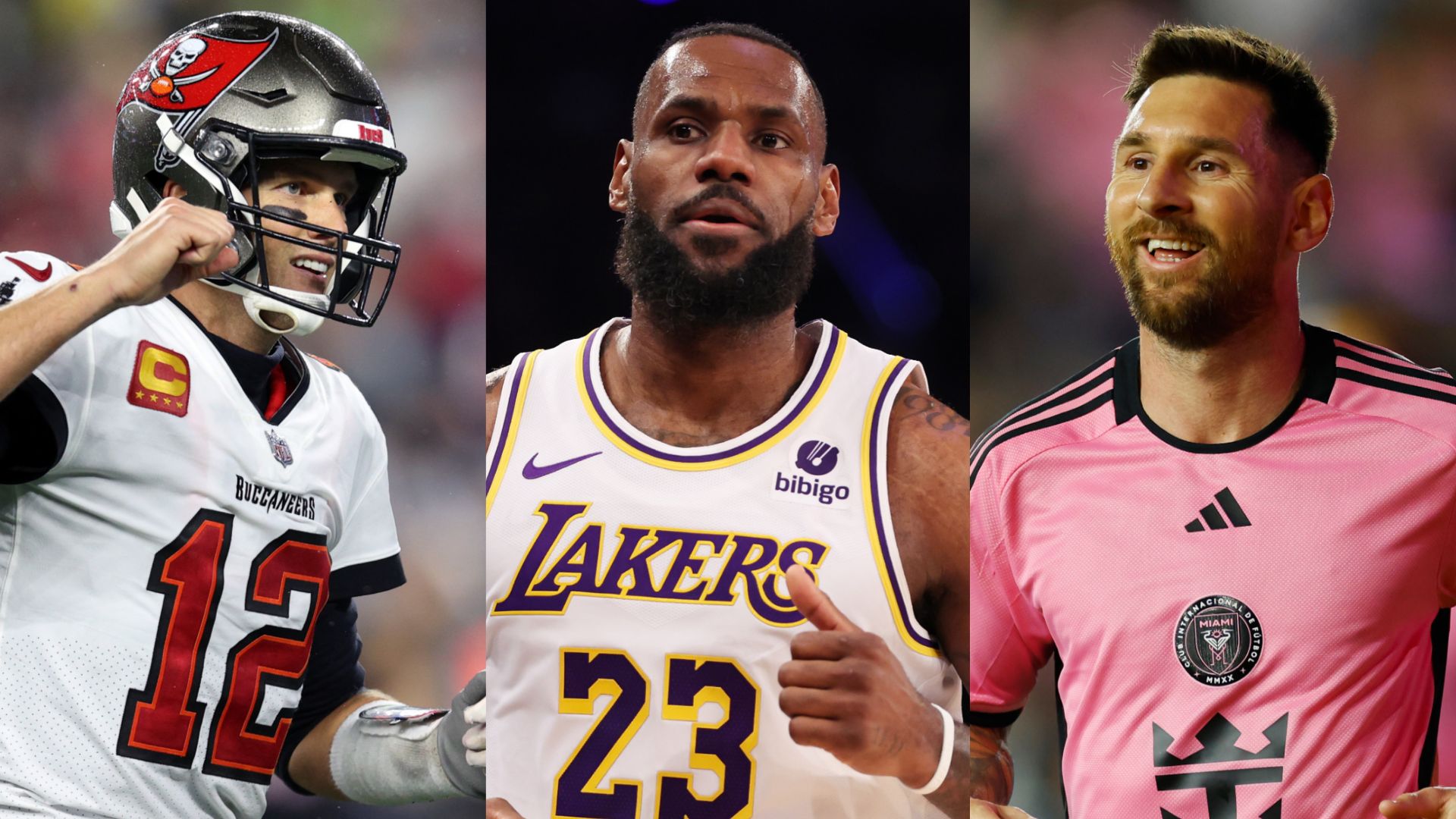 Tom Brady LeBron James Lionel Messi