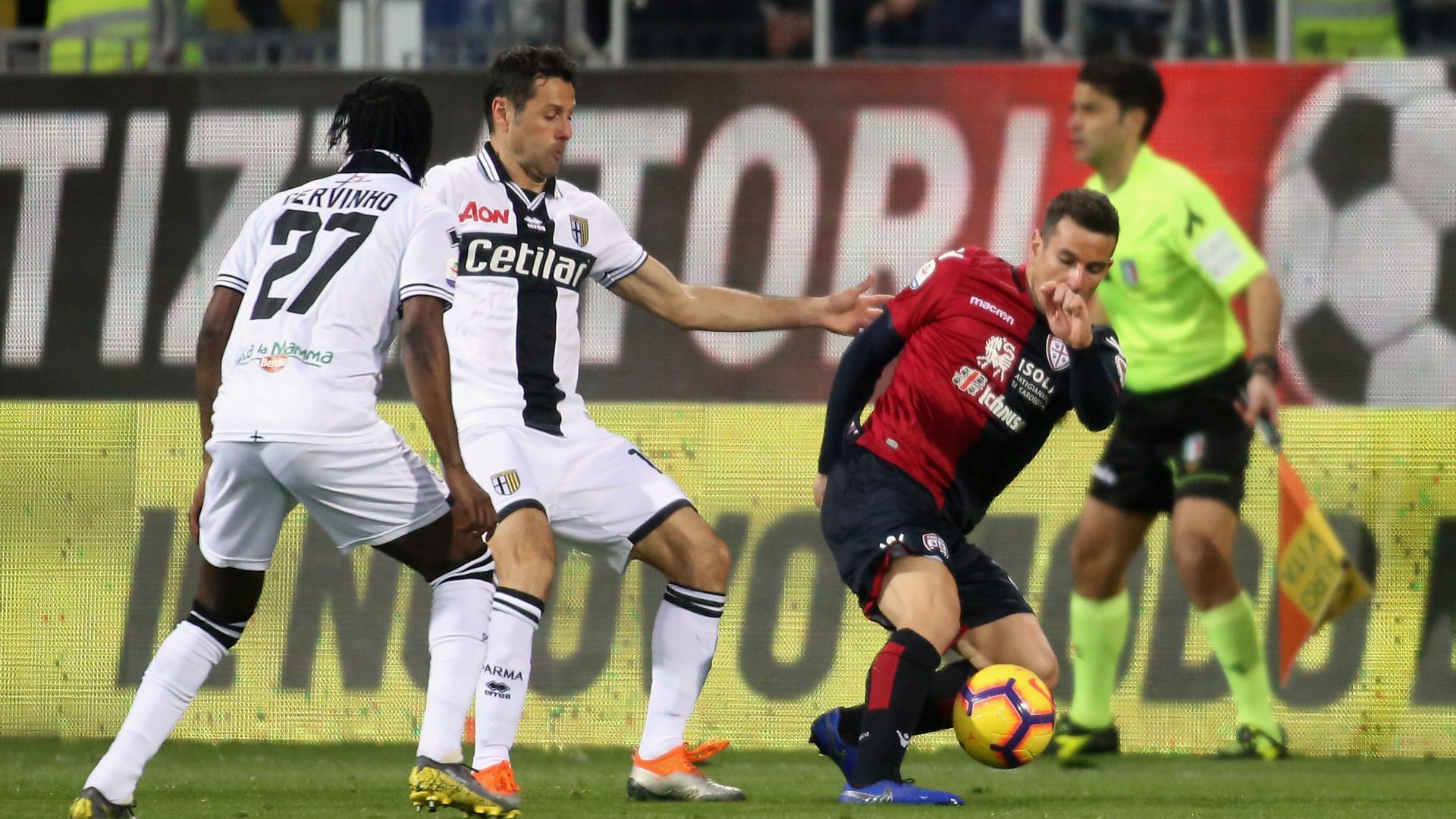 Simone Padoin Cagliari Parma Serie A