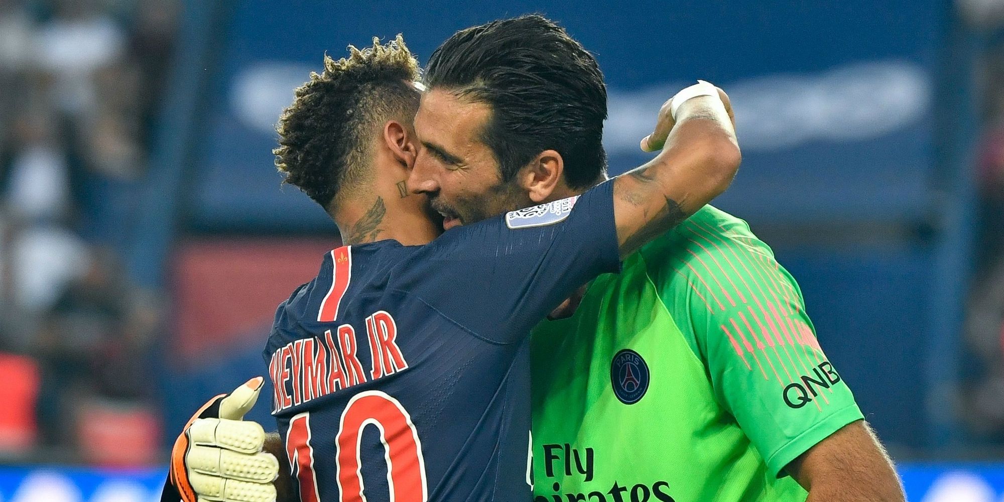 Neymar Gianluigi Buffon PSG Caen Ligue 1 08122018