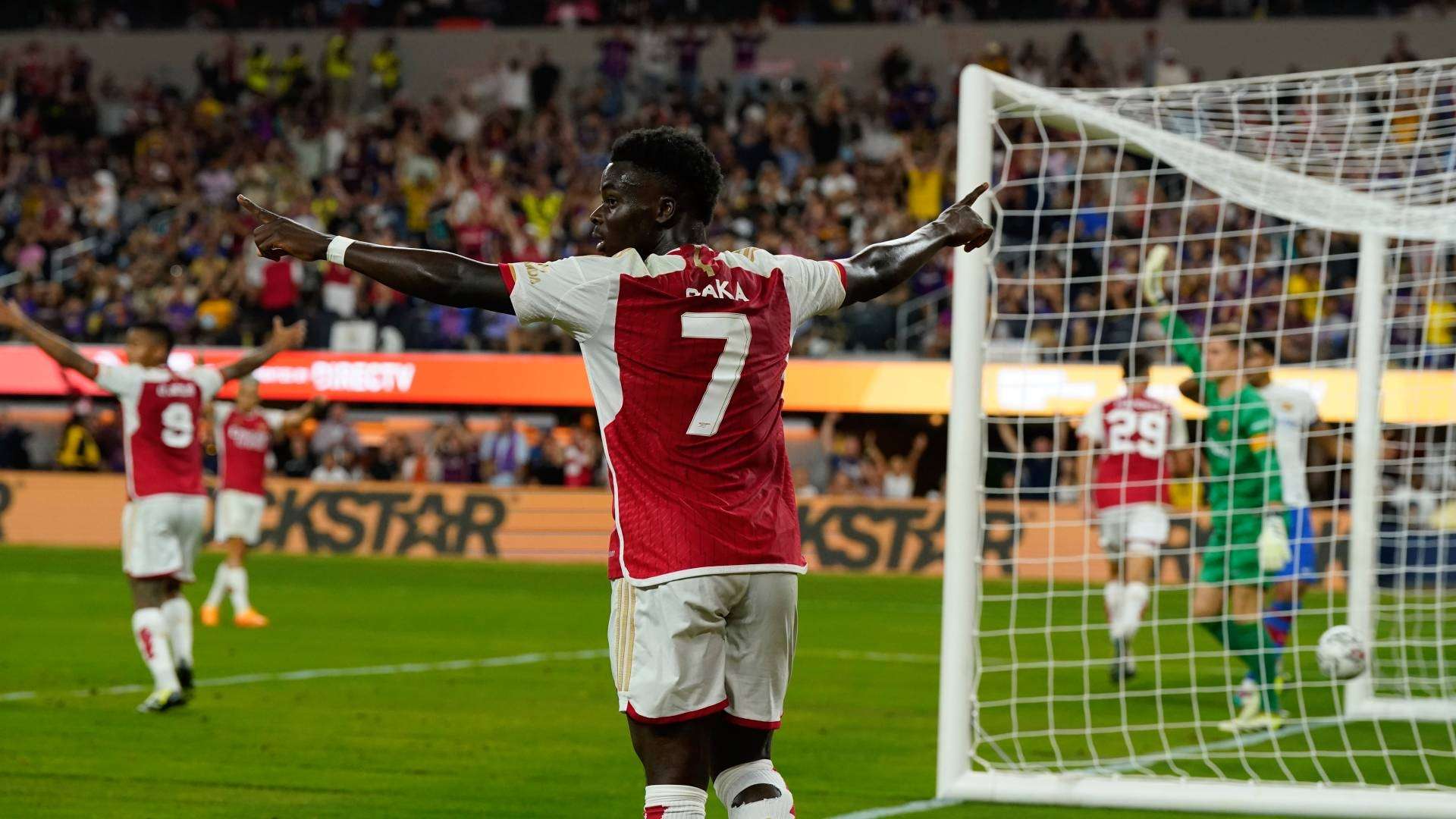 Bukayo Saka Arsenal Barcelona 2023