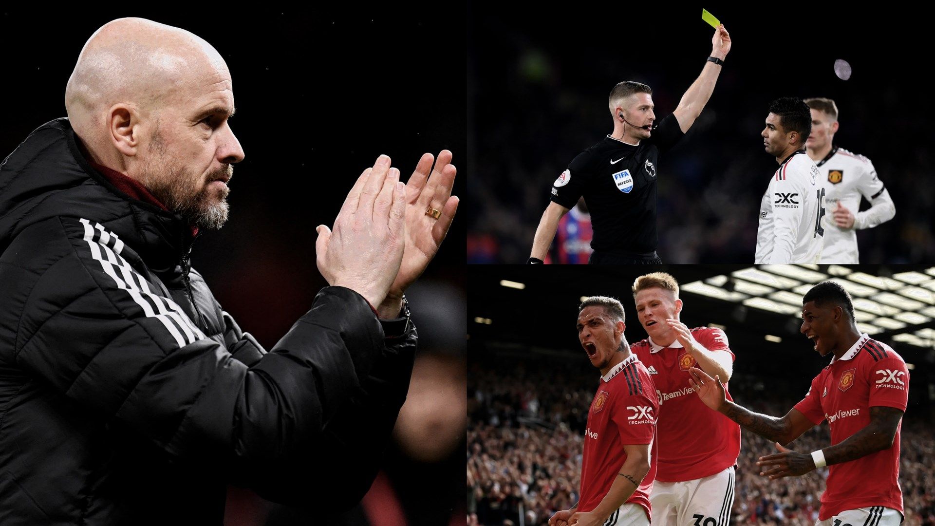 Erik ten Hag Casemiro Marcus Rashford