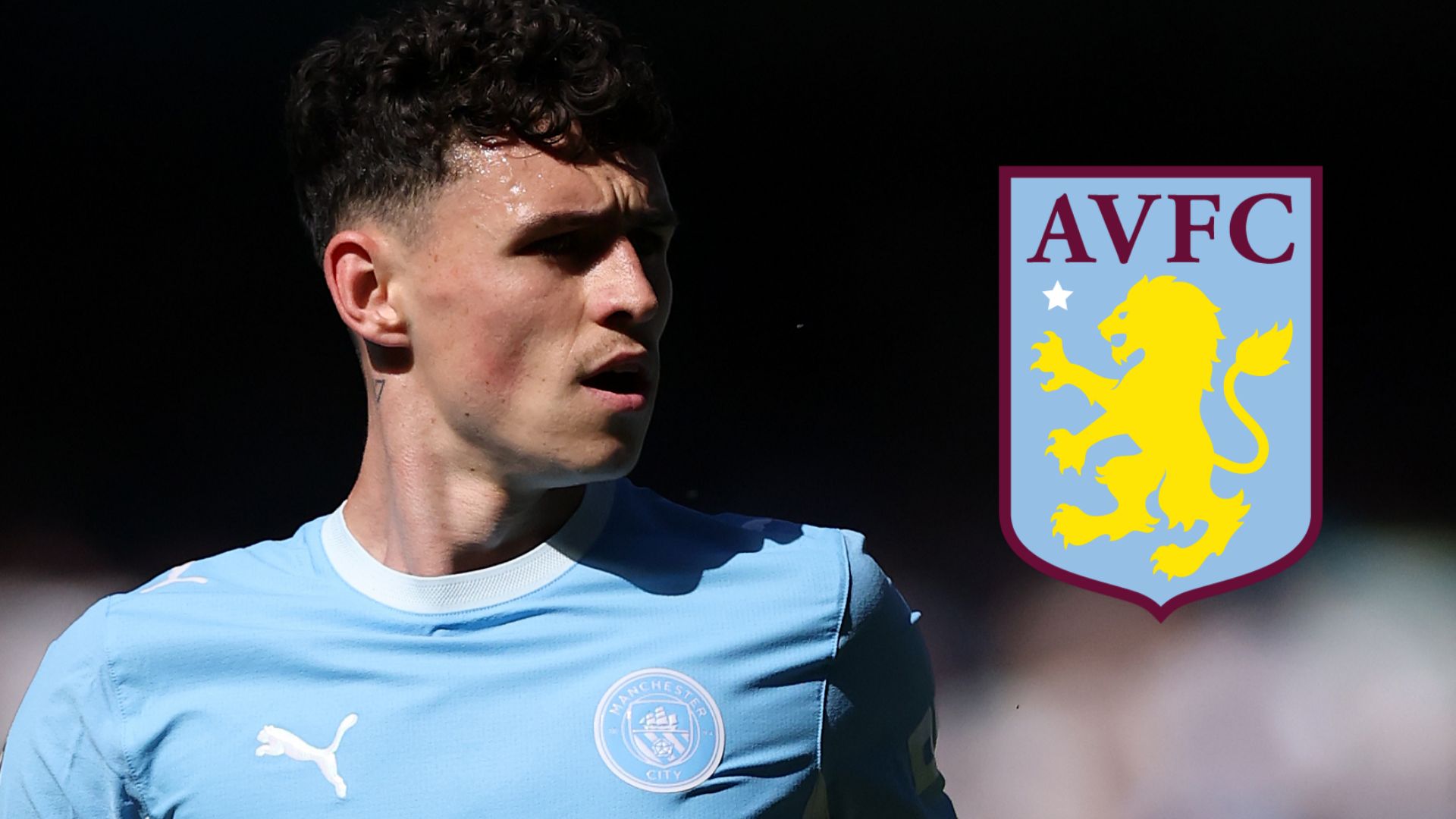 Phil Foden Aston Villa badge 2026