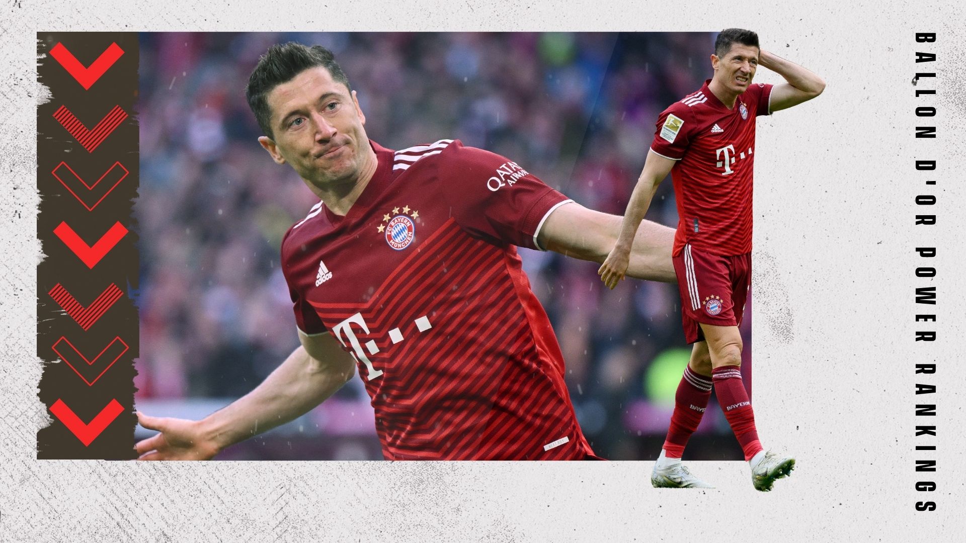 Robert Lewandowski Ballon d'Or Rankings GFX