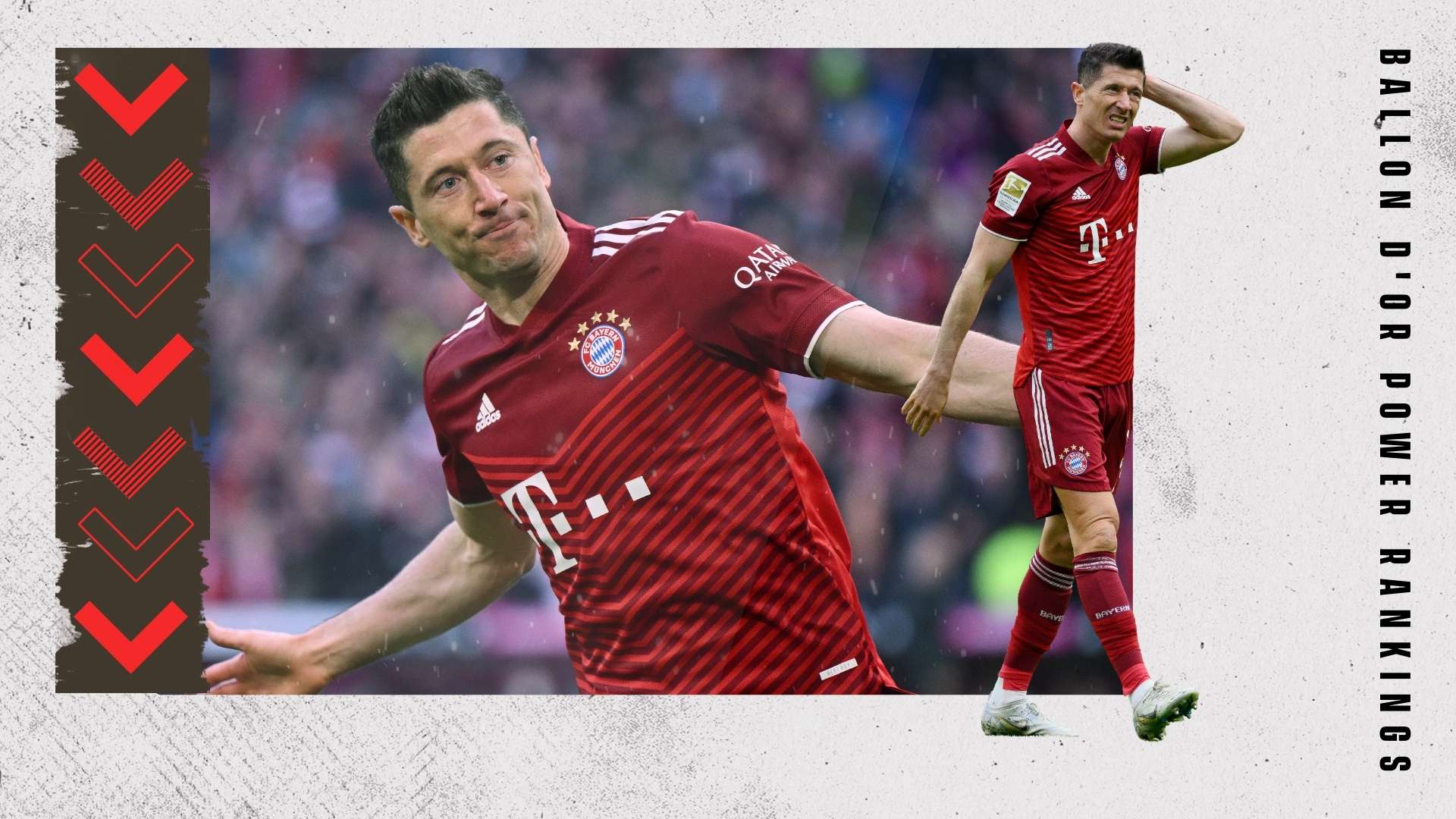 Robert Lewandowski Ballon d'Or Rankings GFX