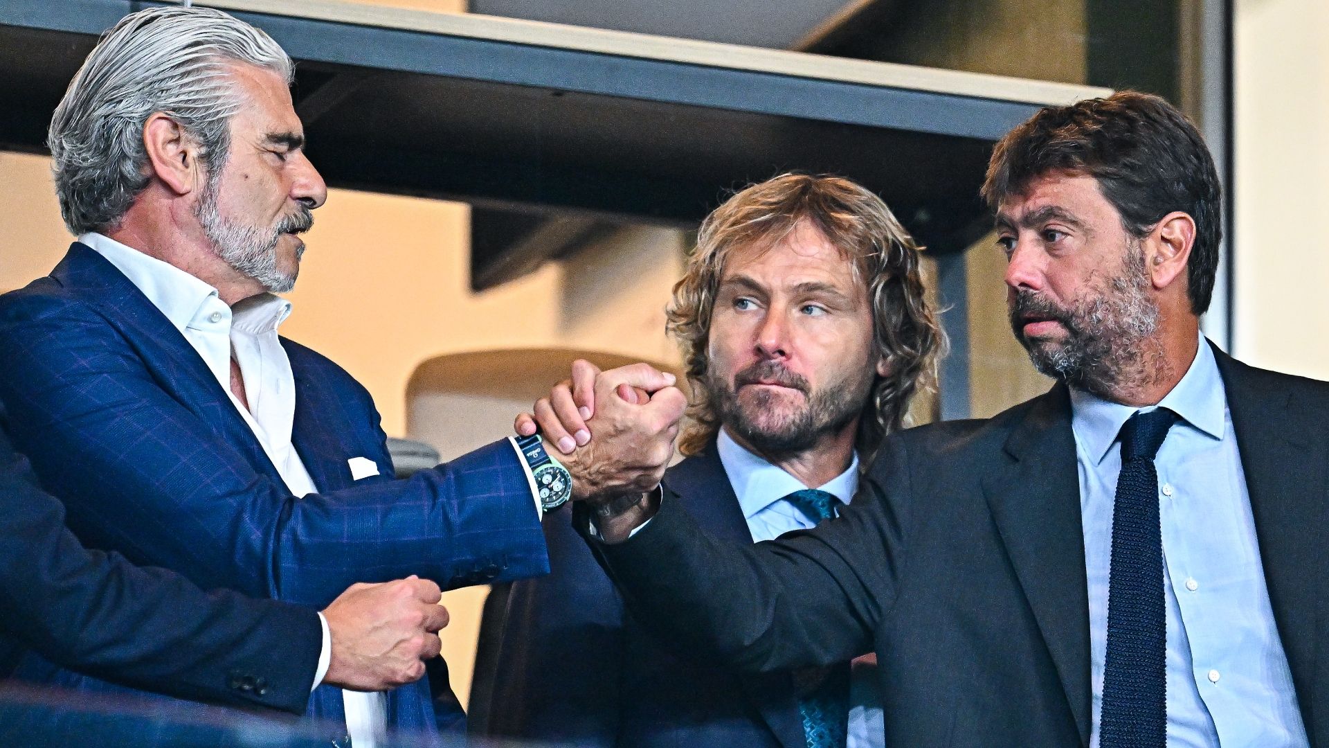 Arrivabene Agnelli Nedved Juventus Serie A