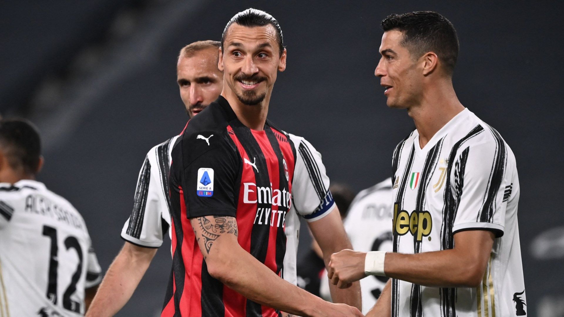 Zlatan Ibrahimovic and Cristiano Ronaldo