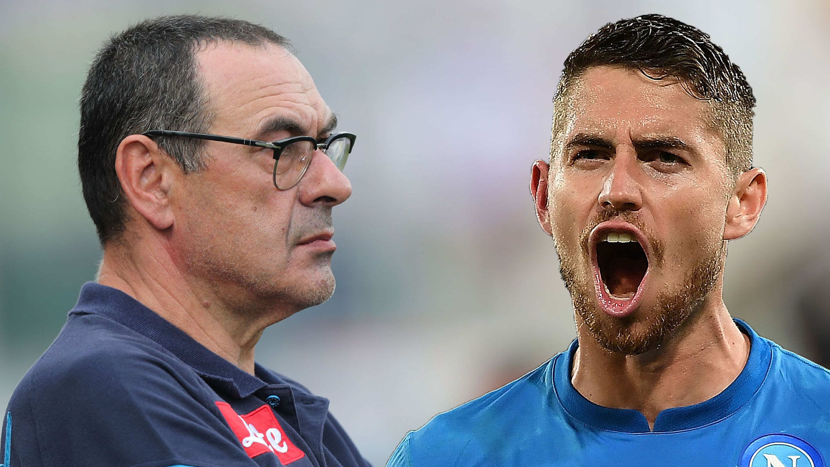 Maurizio Sarri Jorginho Napoli 2017-18