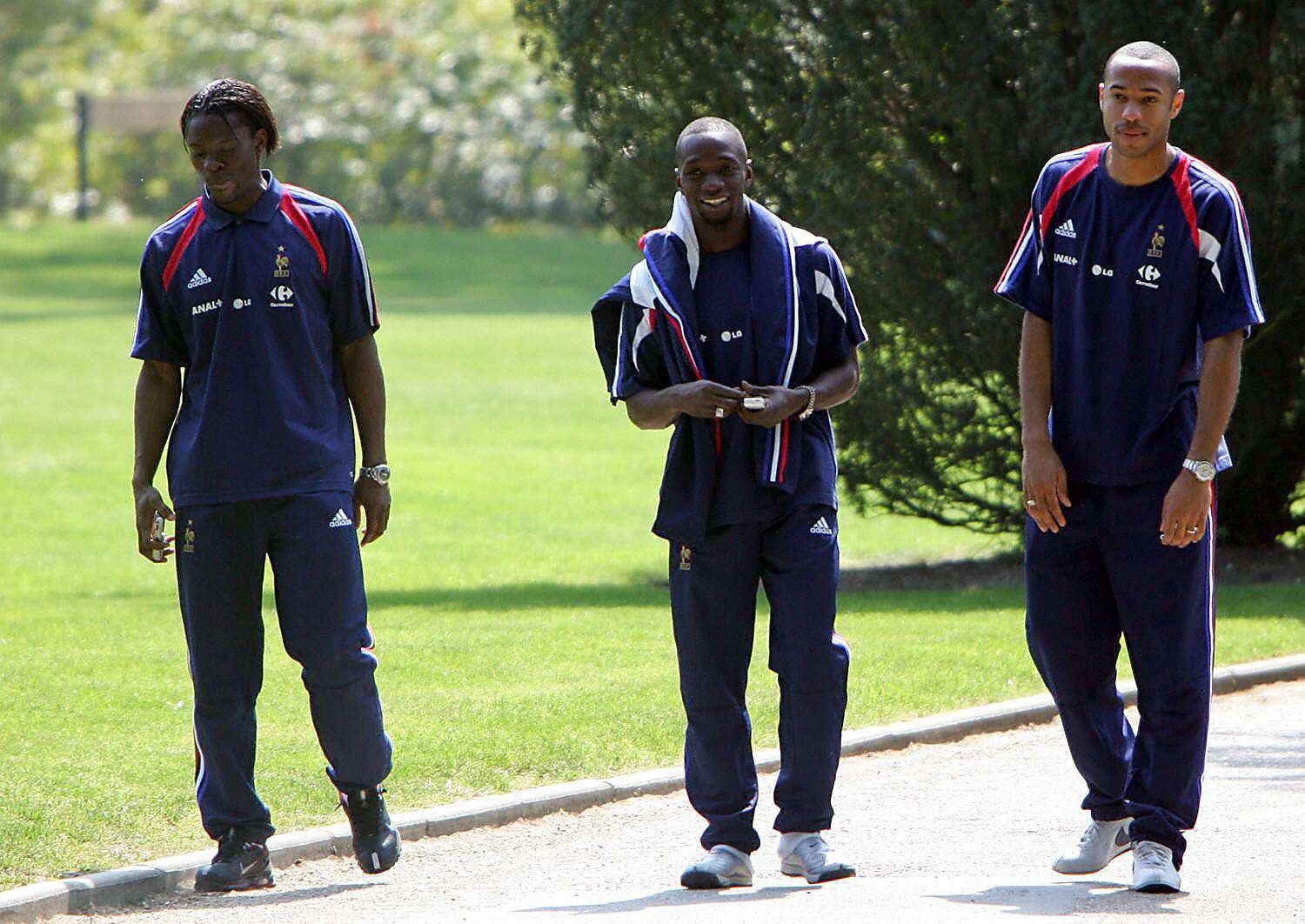 Louis Saha Claude Makelele Thierry Henry Clairefontaine