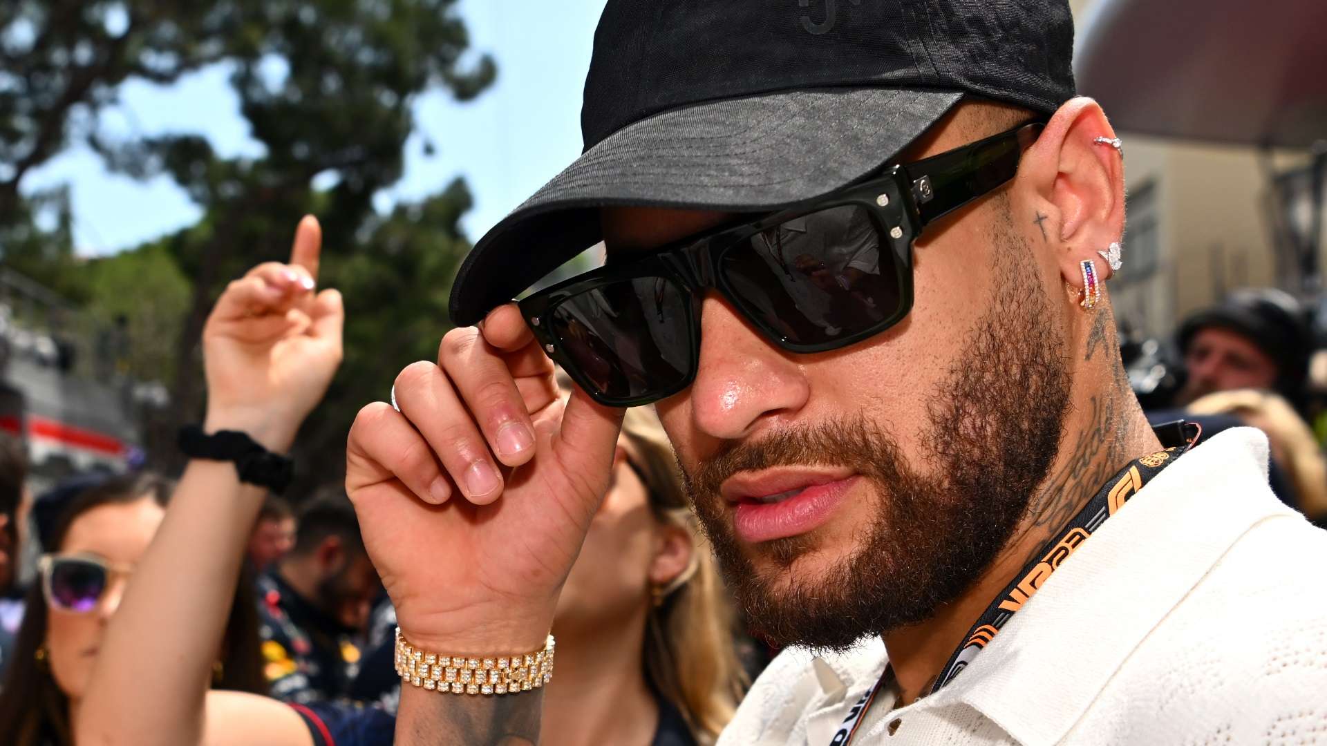 Neymar, visitando Fórmula 1