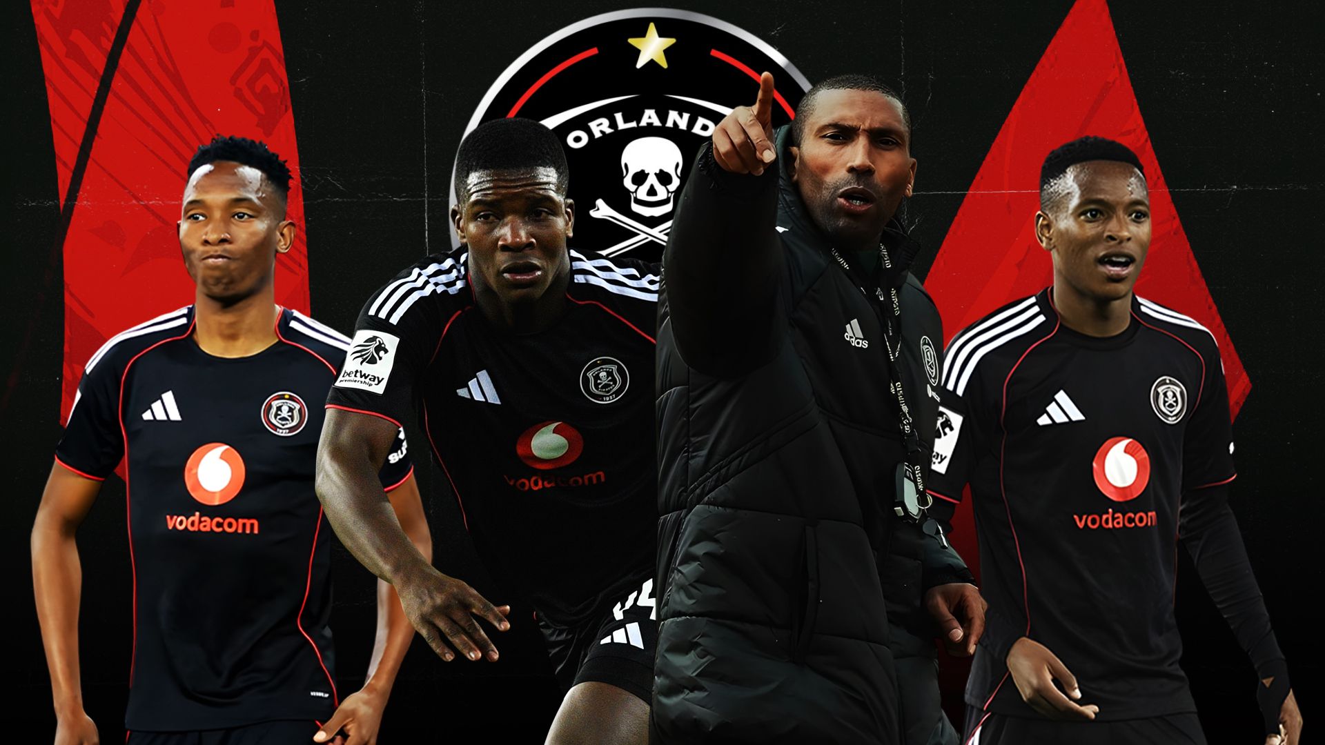 Abdeslam Ouaddou,Mbekezeli Mbokazi, Thalente Mbatha and Relebohile Mofokeng