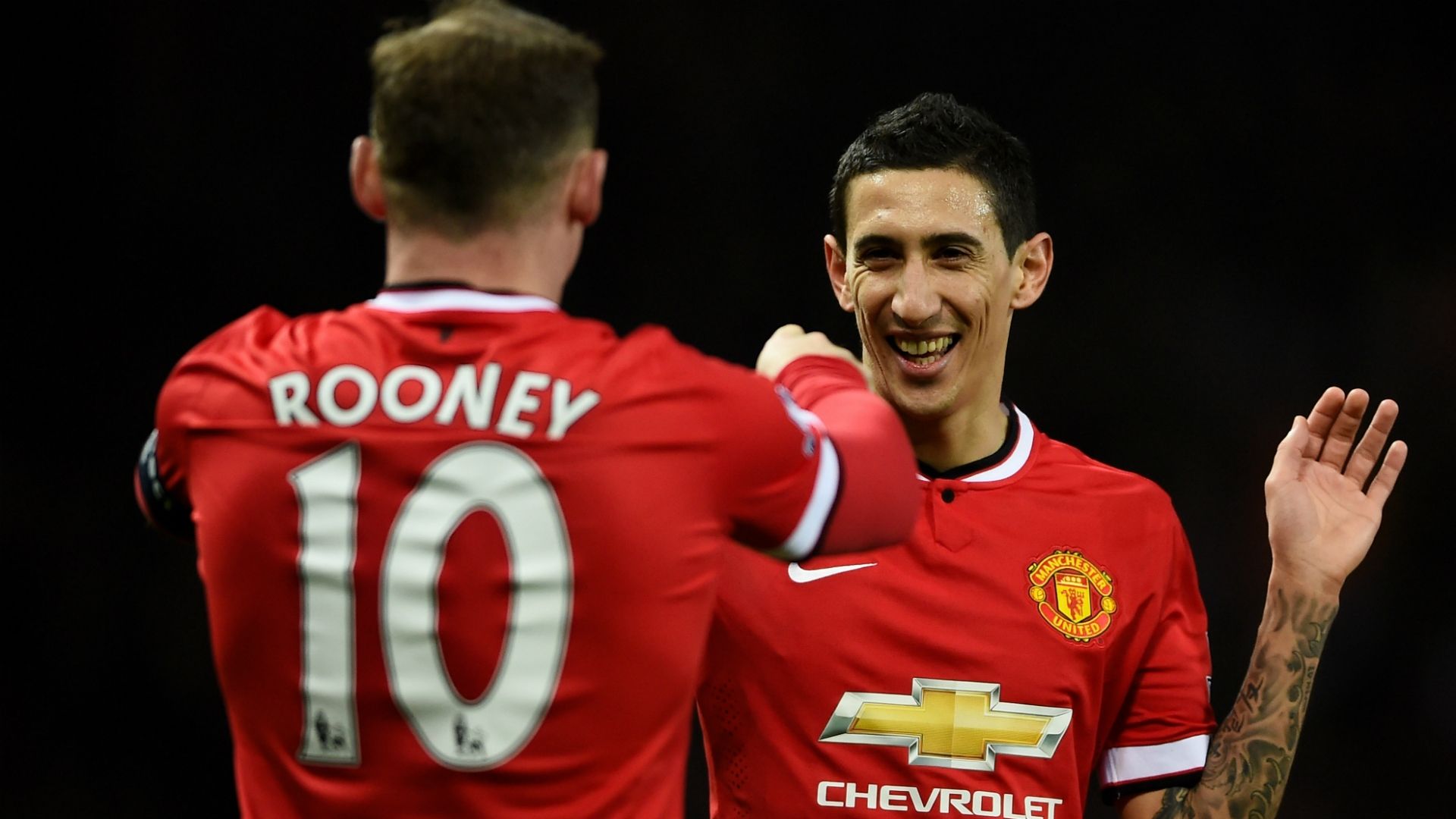 Wayne Rooney; Angel Di Maria Manchester United