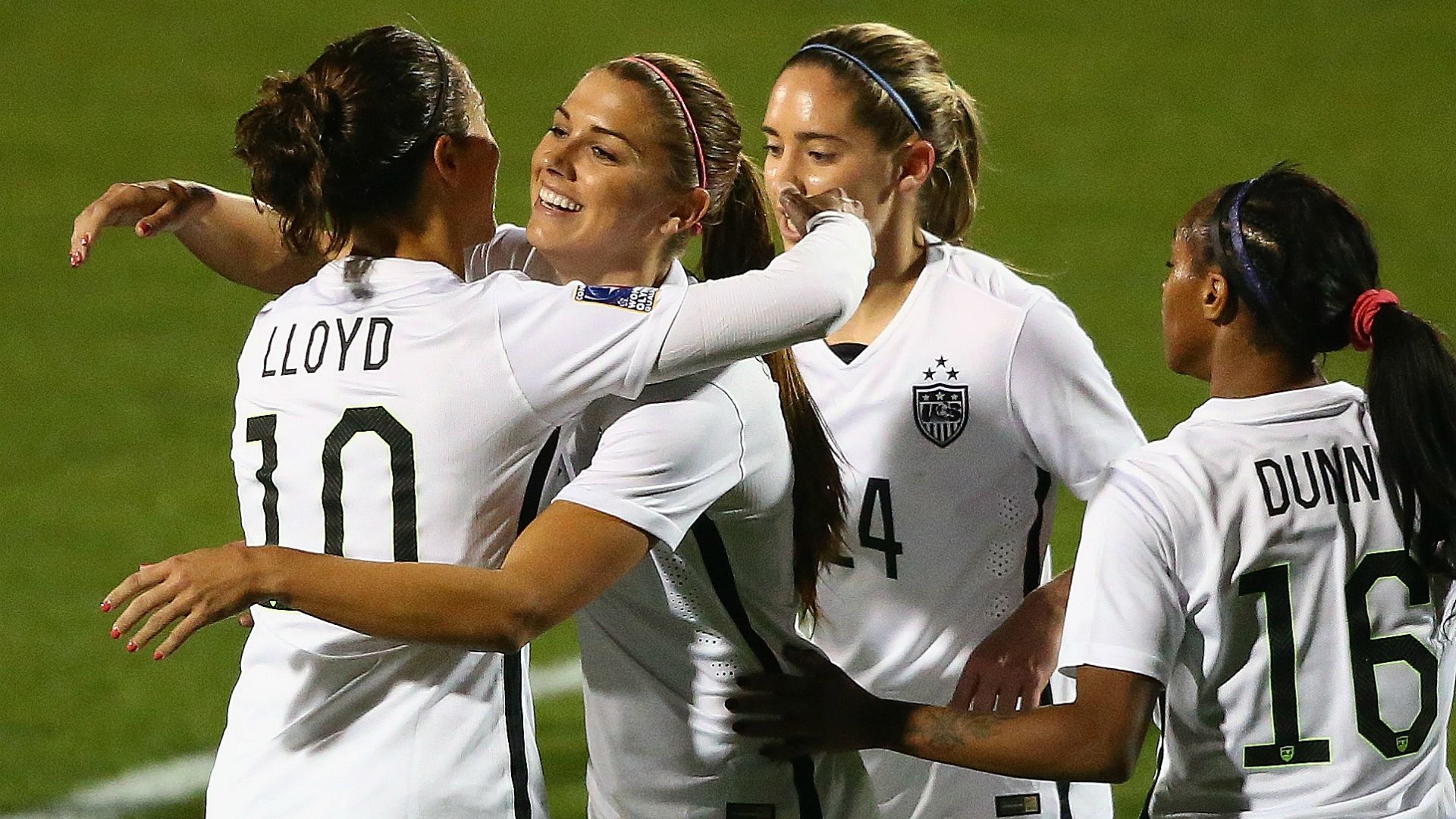 Carli Lloyd Alex Morgan Morgan Brian Crystal Dunn USWNT