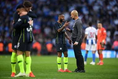 Raheem Sterling Pep Guardiola Manchester City
