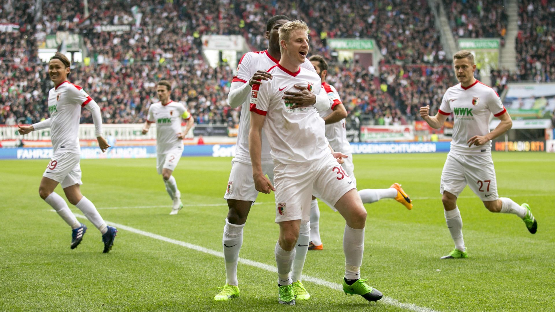 Martin Hinteregger FC Augsburg 1 FC Koln RB Leipzig SC Freiburg Bundesliga 15042017