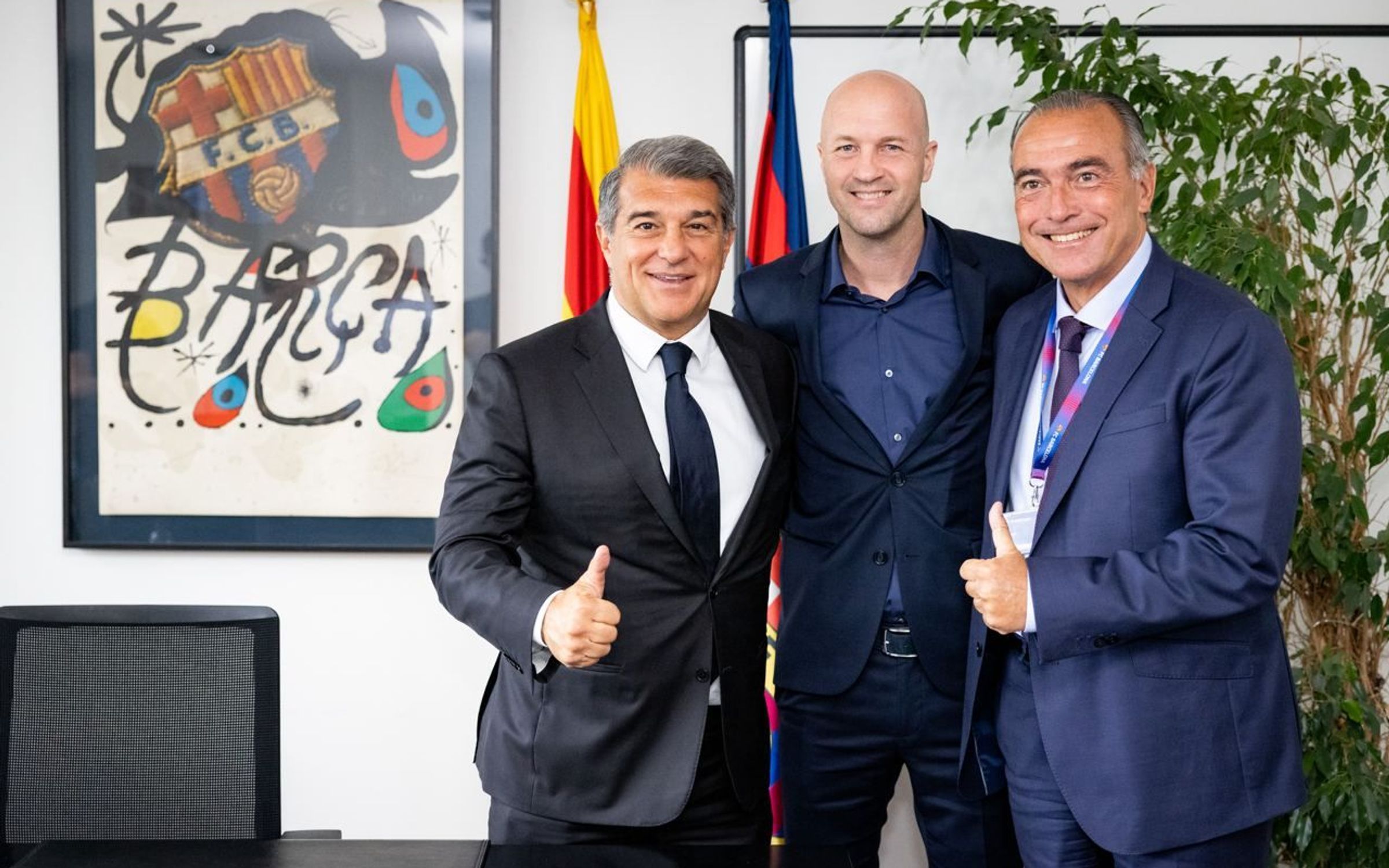 Jordi Cruyff Joan Laporta Barcelona