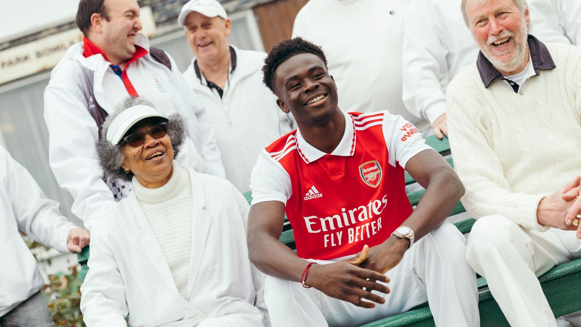 Bukayo Saka Arsenal home kit 2022-23