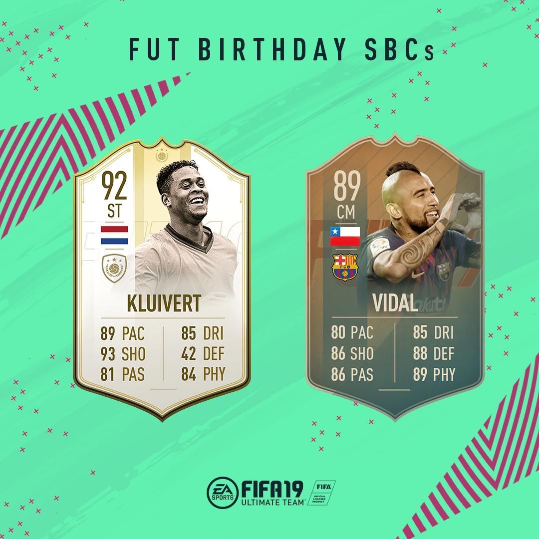 Prime ICON Moments Kluivert y FUT Birthday Vidal FIFA 19