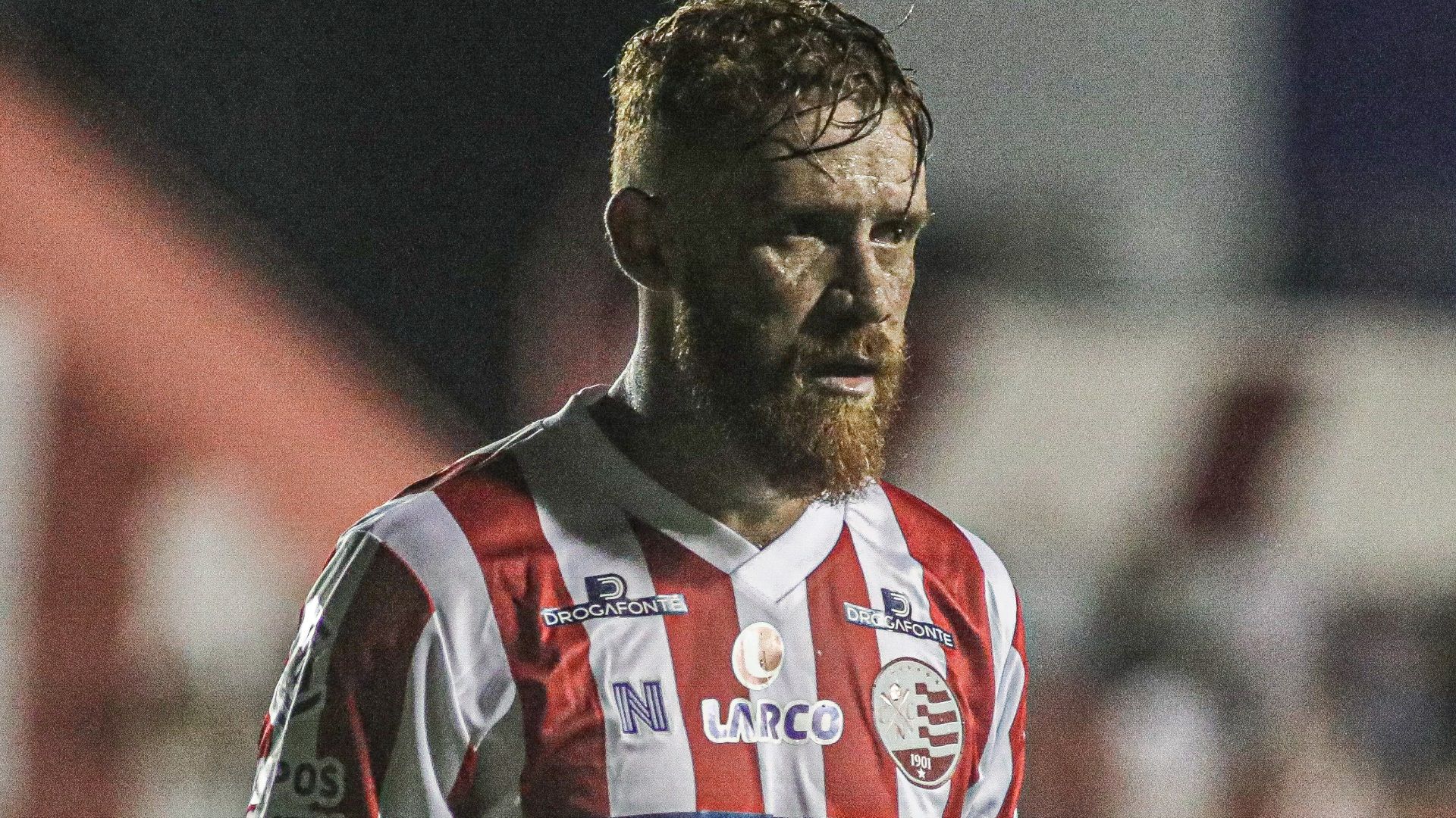 Souza, jogador do Náutico, em ação na temporada 2023