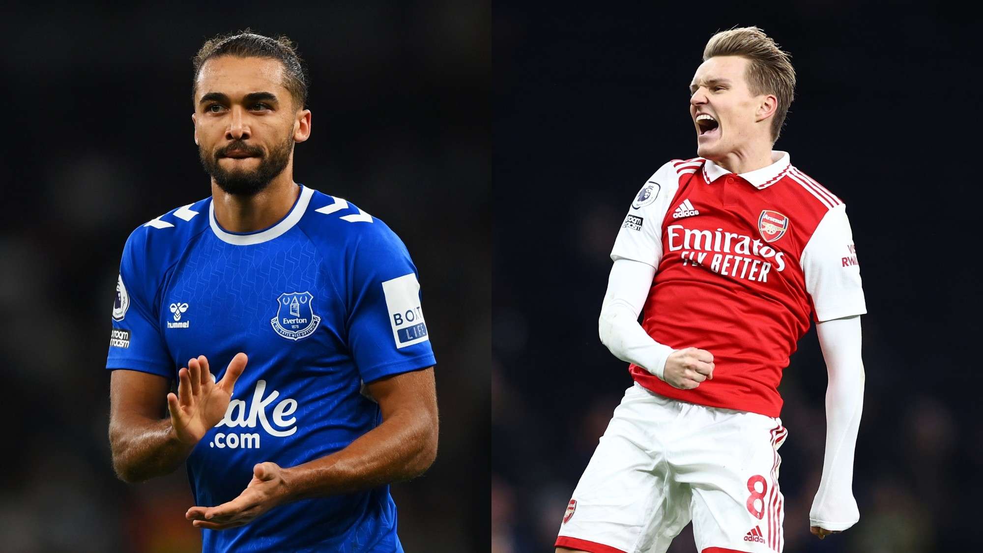 Calvert Lewin Odegaard Everton Arsenal