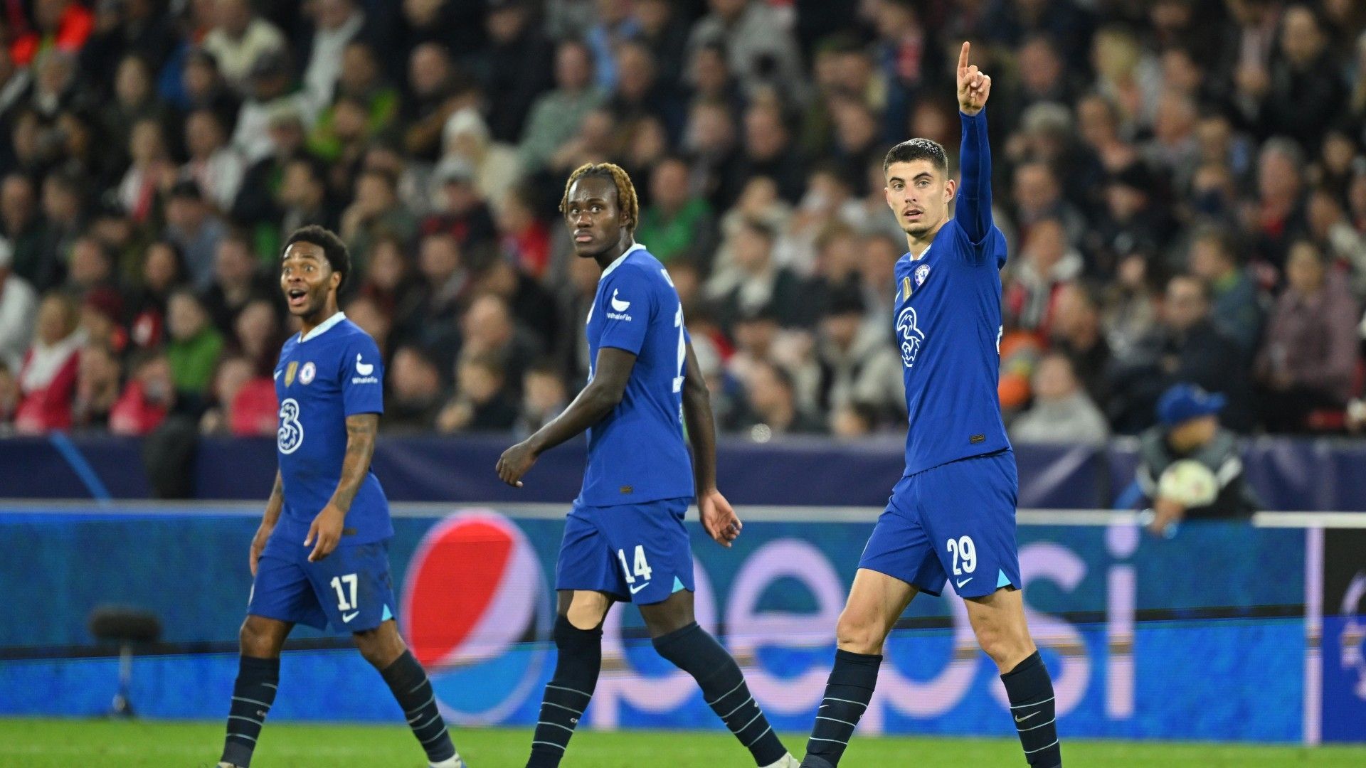 Havertz Chalobah Sterling Chelsea Salzburg 2022-23