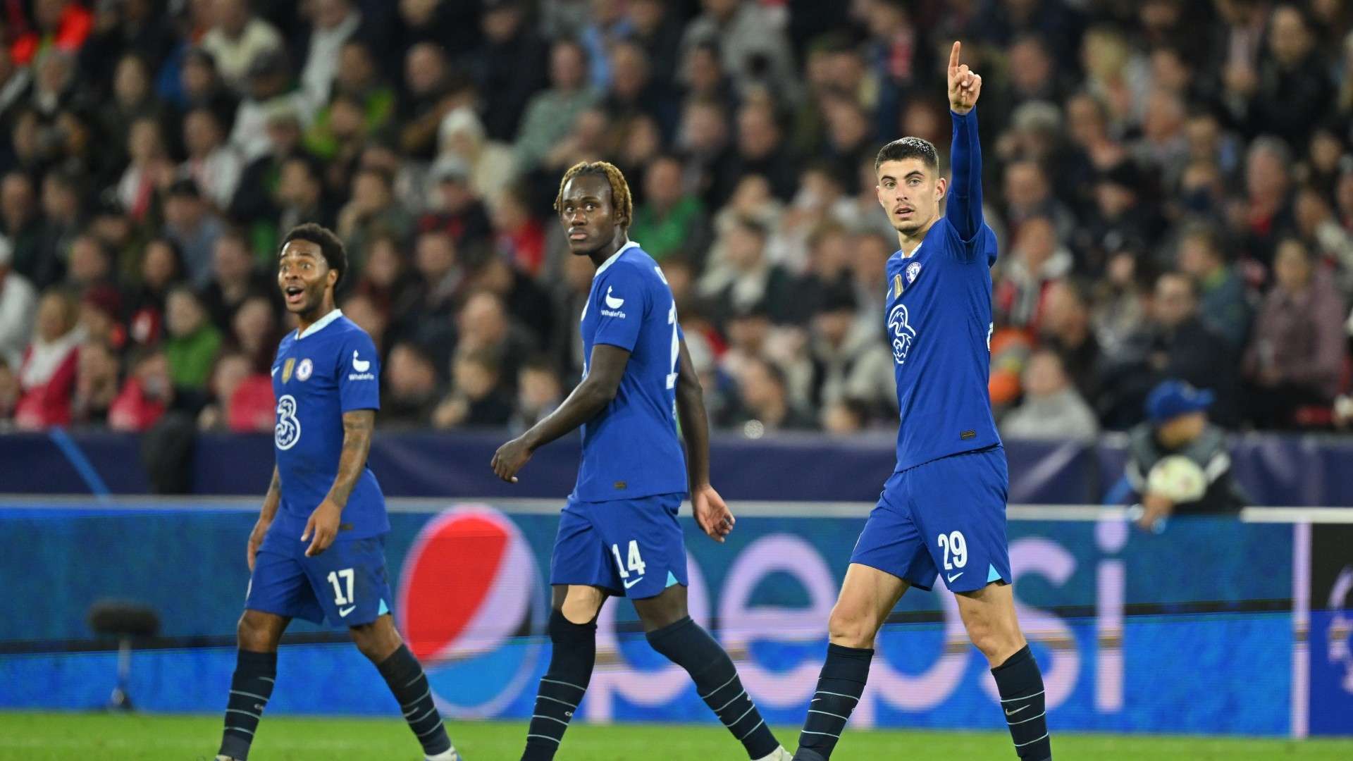 Havertz Chalobah Sterling Chelsea Salzburg 2022-23