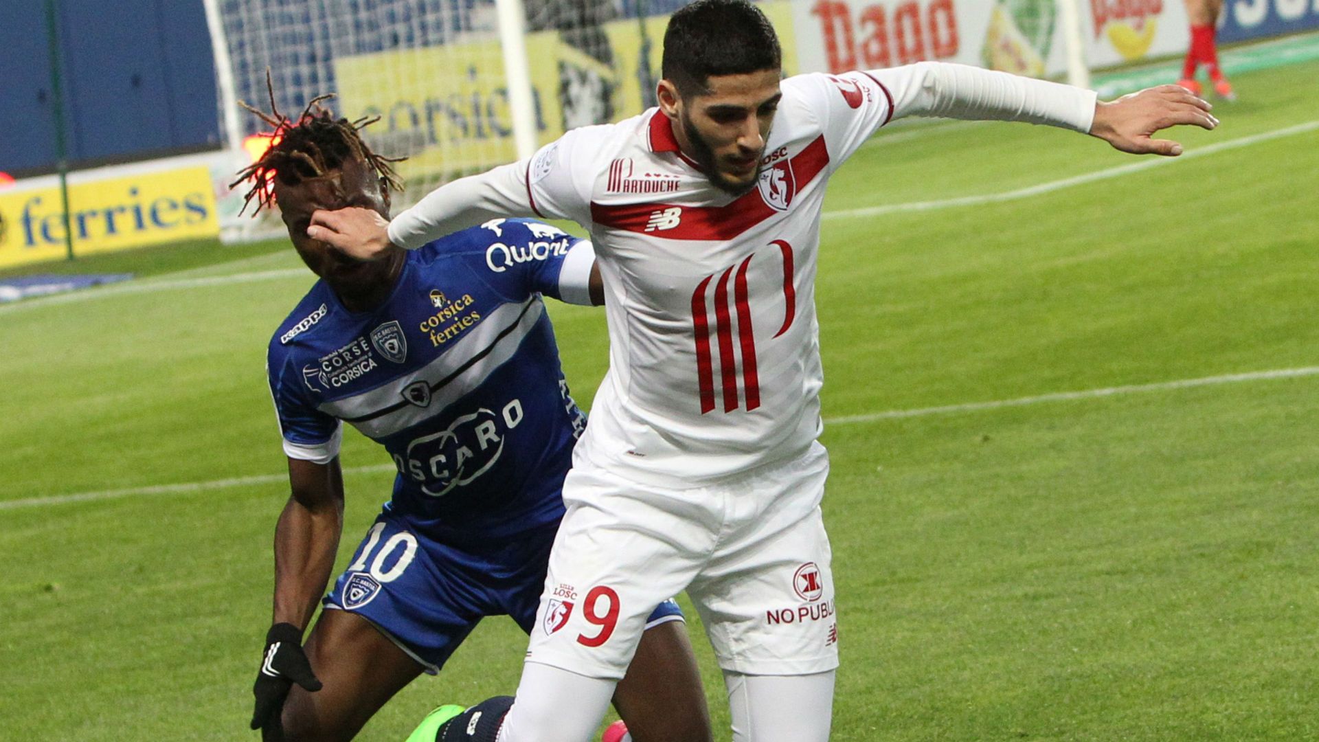 Yassine Benzia Allan St-Maximin Bastia Lille Ligue 1 01042017