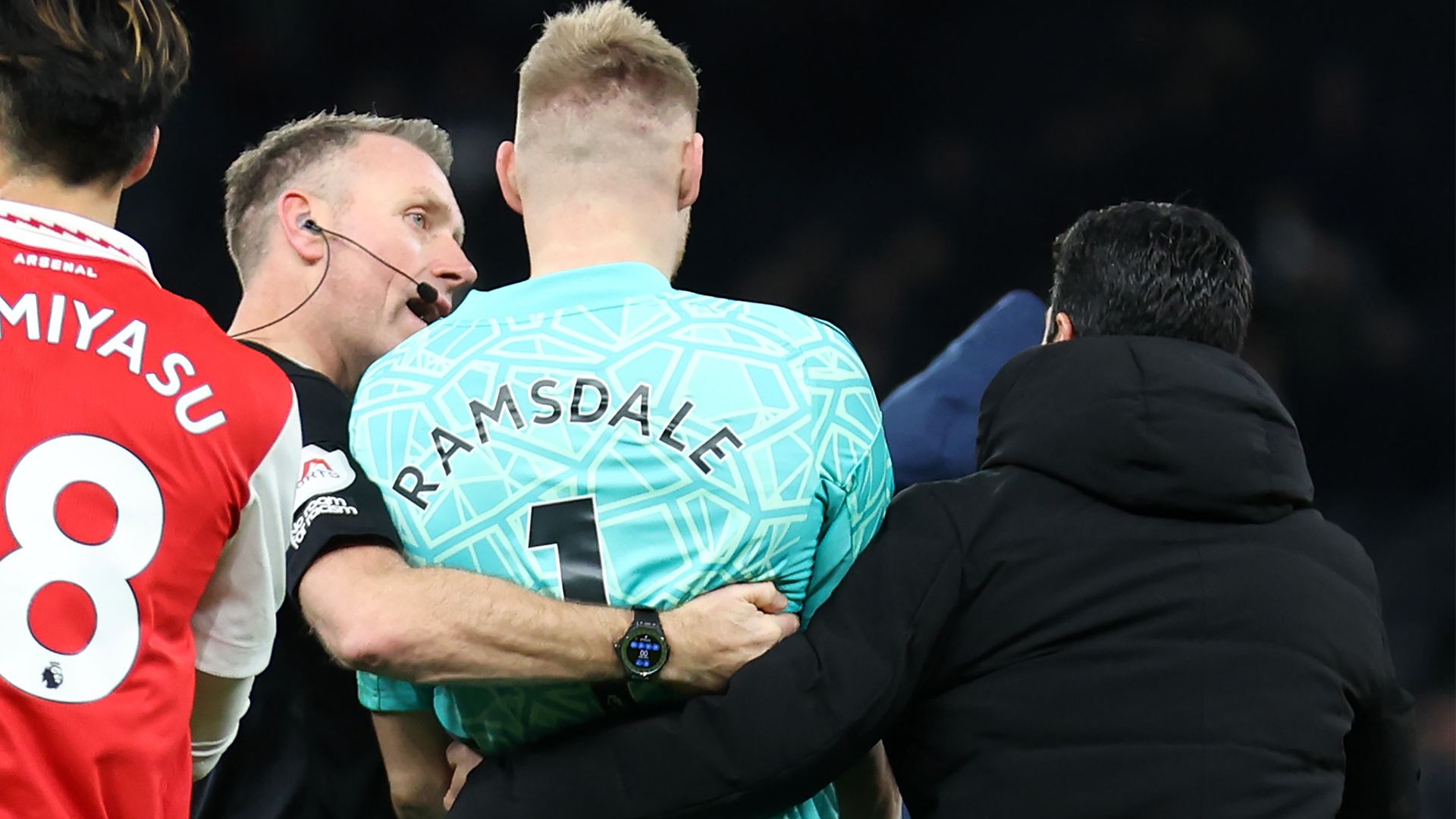 Aaron Ramsdale Arsenal Tottenham post-match 2022-23