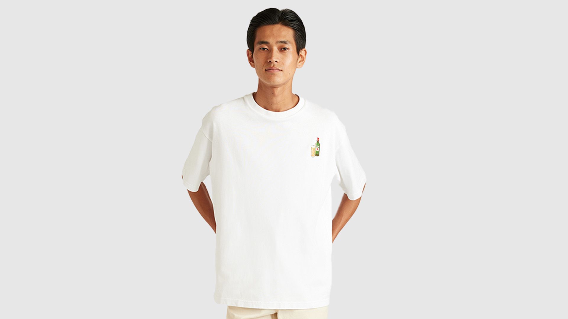 Jameson x Percival White Oversized T Shirt