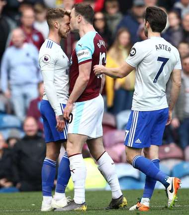 Ashley Barnes Joe Bennett Burnley Cardiff City Premier League