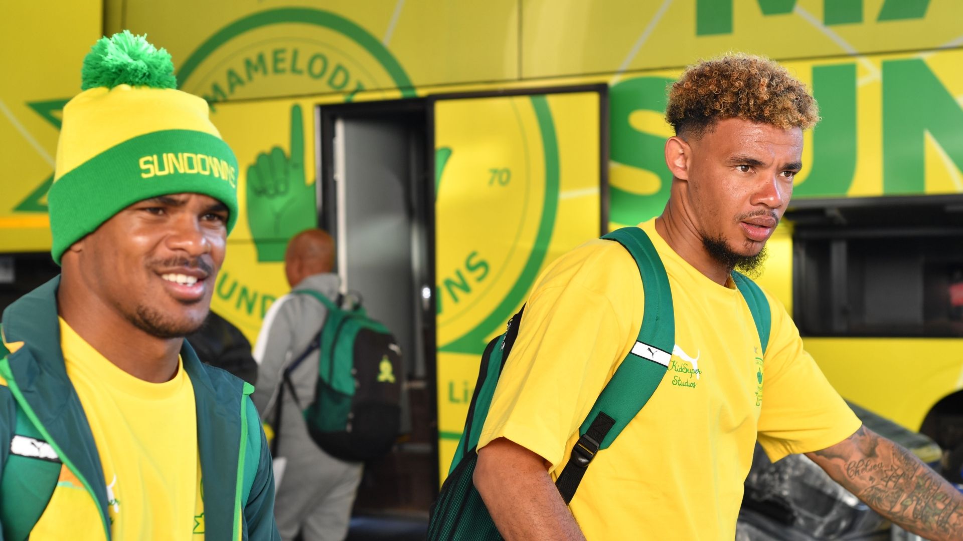 Iqraam Rayners and Ronwen Williams Mamelodi Sundowns