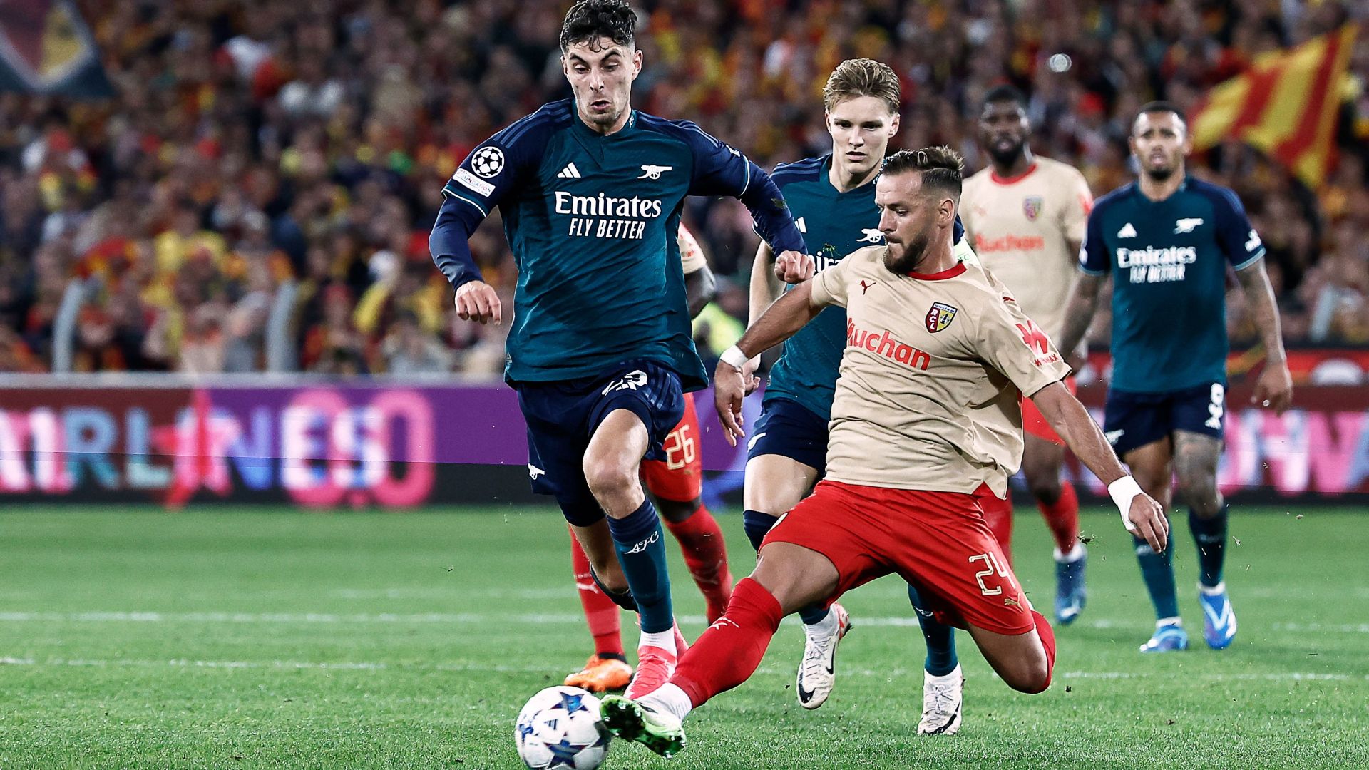 Kai Havertz Jonathan Gradit Lens Arsenal UEFA Champions League 03102023