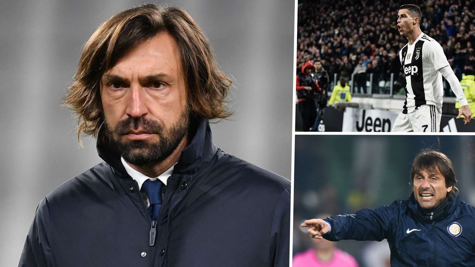 Pirlo, Ronaldo. Conte