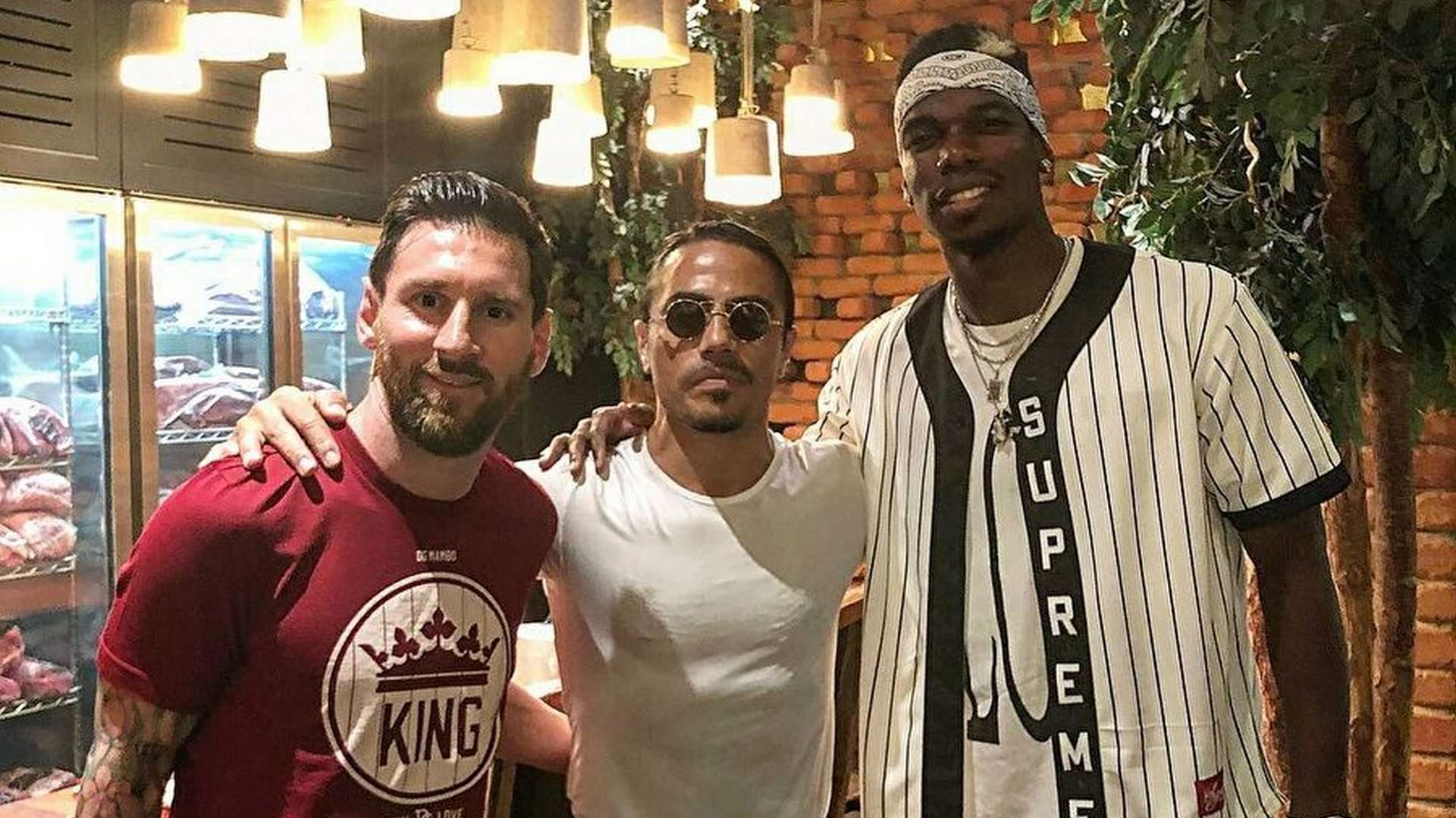 Lionel Messi & Nusret & Paul Pogba