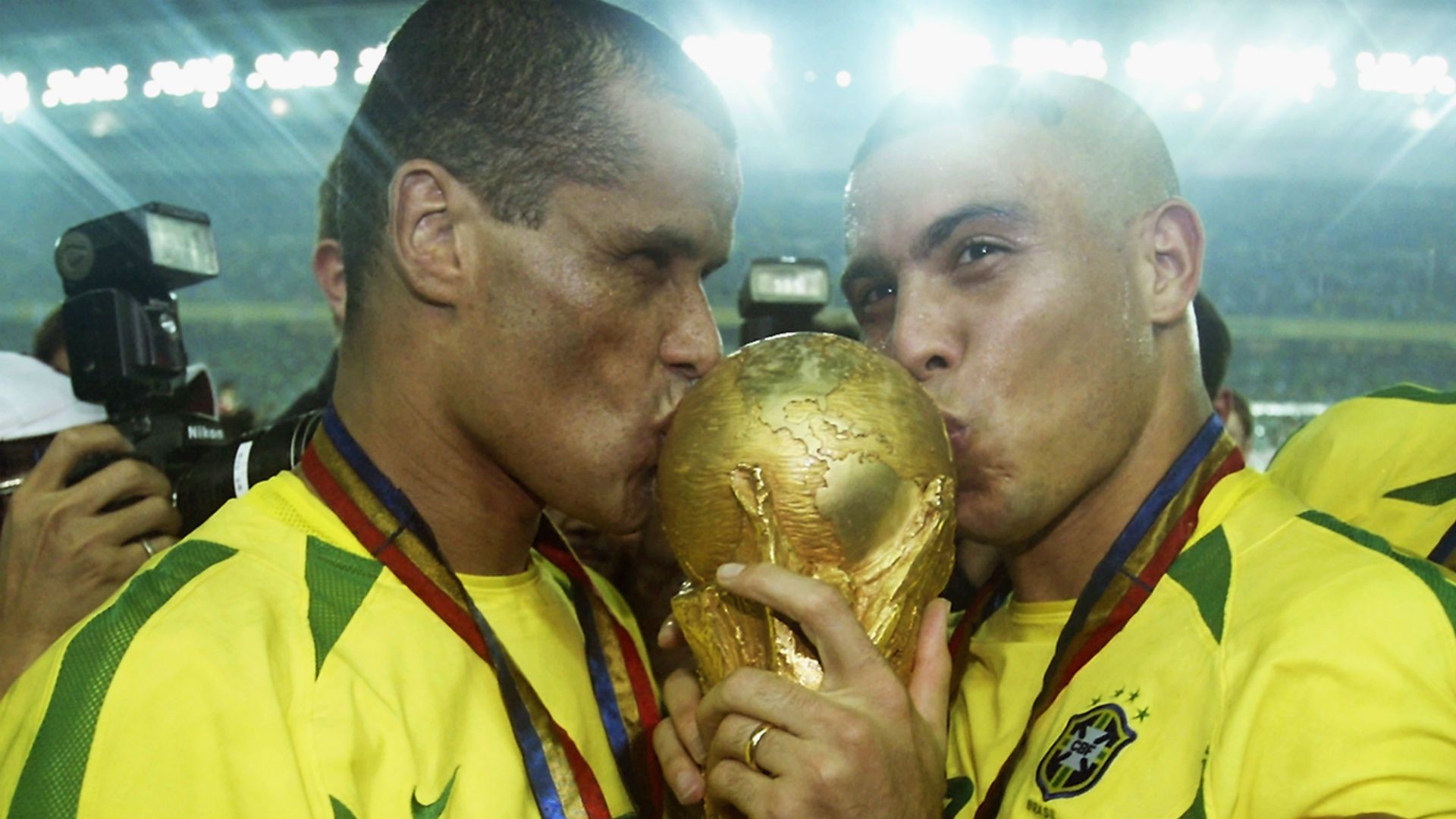 rivaldo ronaldo nazario - brazil world cup - 2002