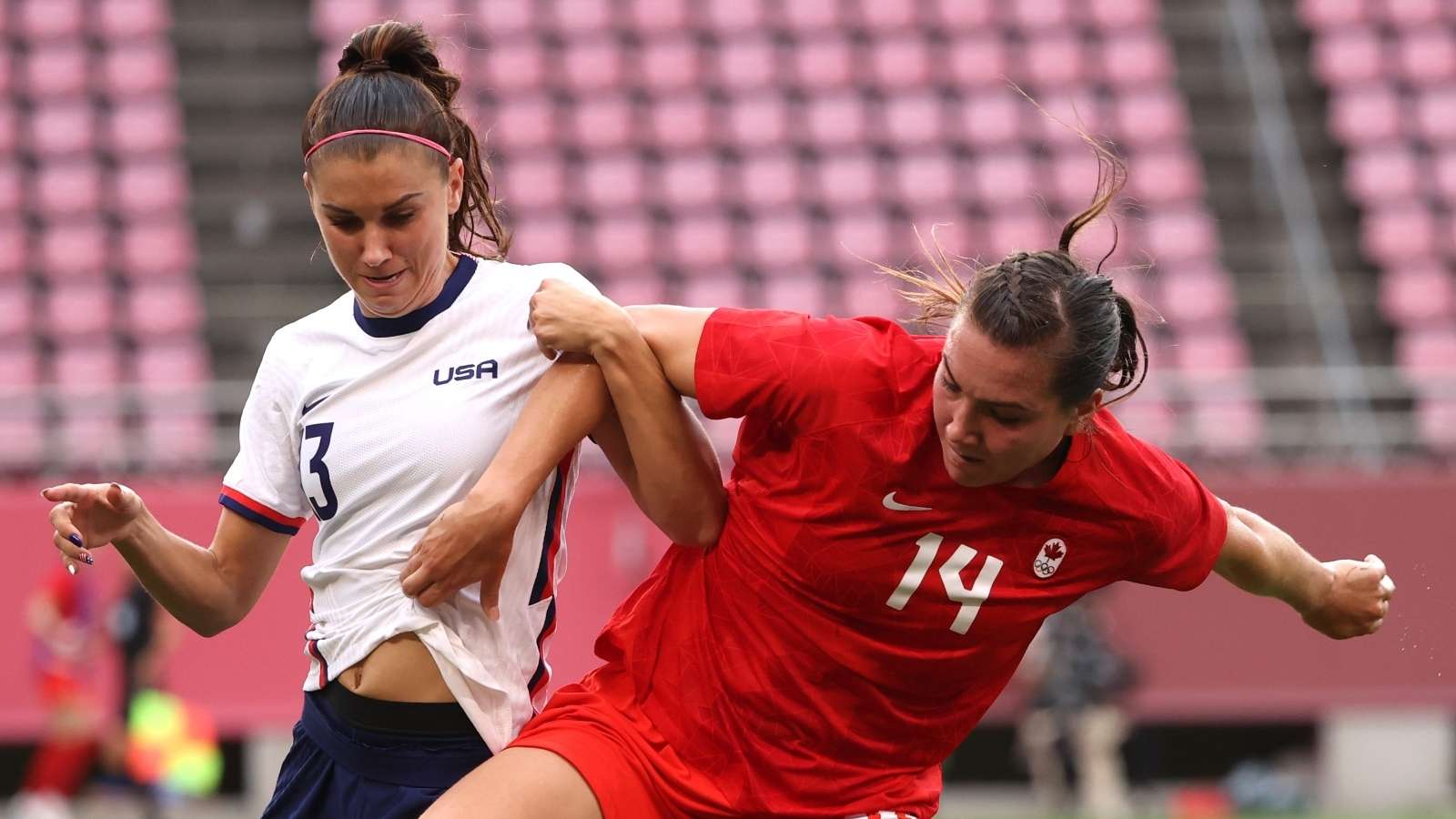 Vanessa Gilles Canada Women Alex Morgan USWNT 2021