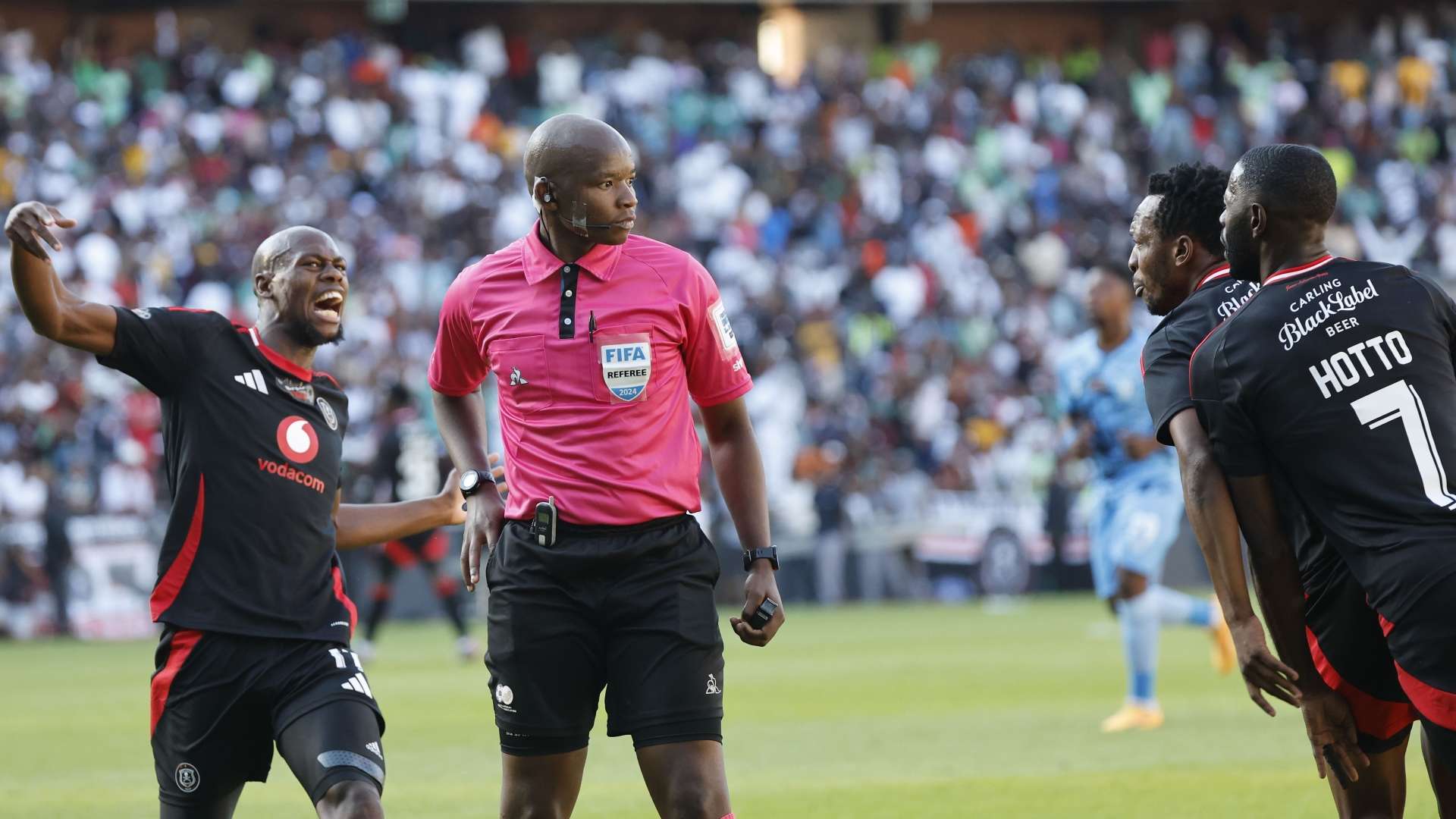 Evidence Makgopa, Deon Hotto and Patrick Maswanganyi, orlando Pirates