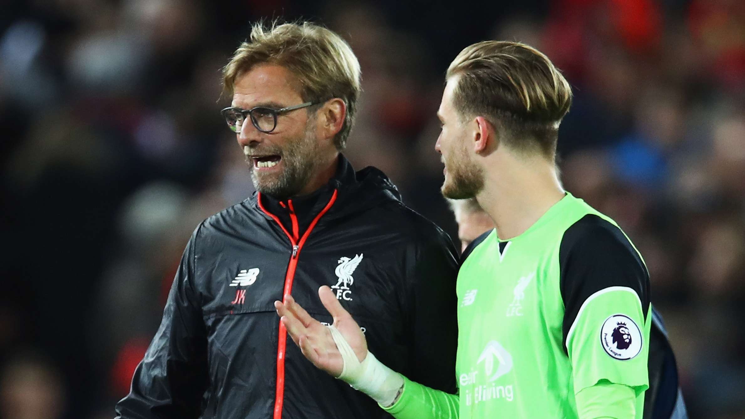 Jurgen Klopp Loris Karius Liverpool Premier League