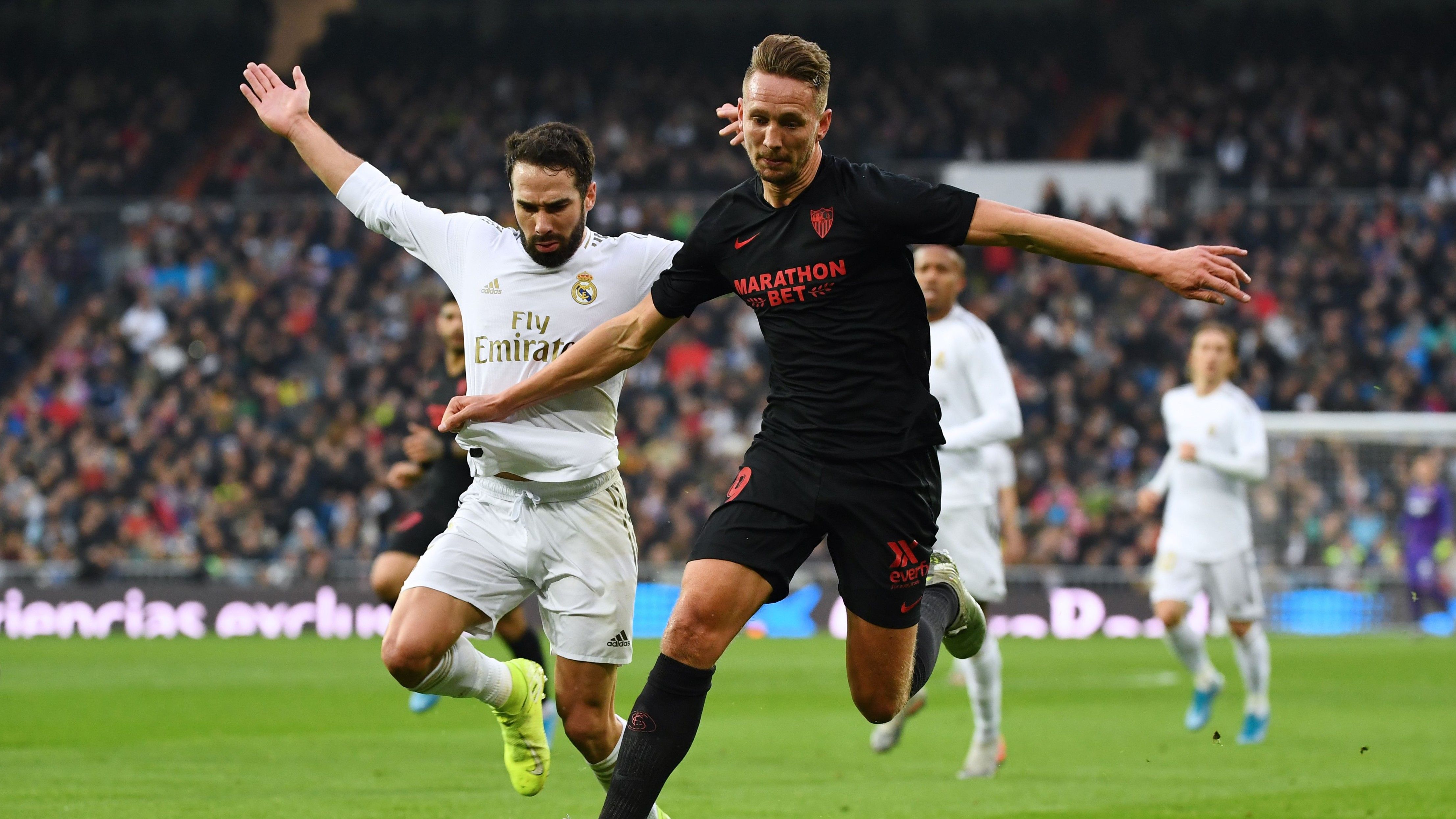 Dani Carvajal Luuk de Jong Real Madrid Sevilla LaLiga 18012020
