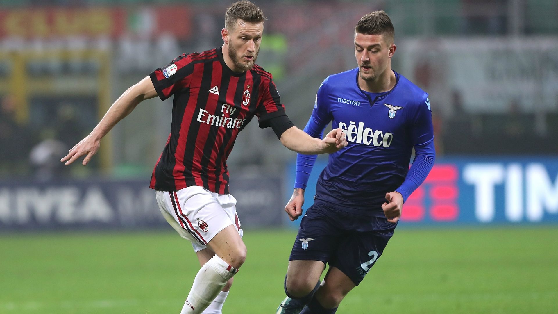 Ignazio Abate Sergej Milinkovic Savic Milan Lazio Coppa Italia